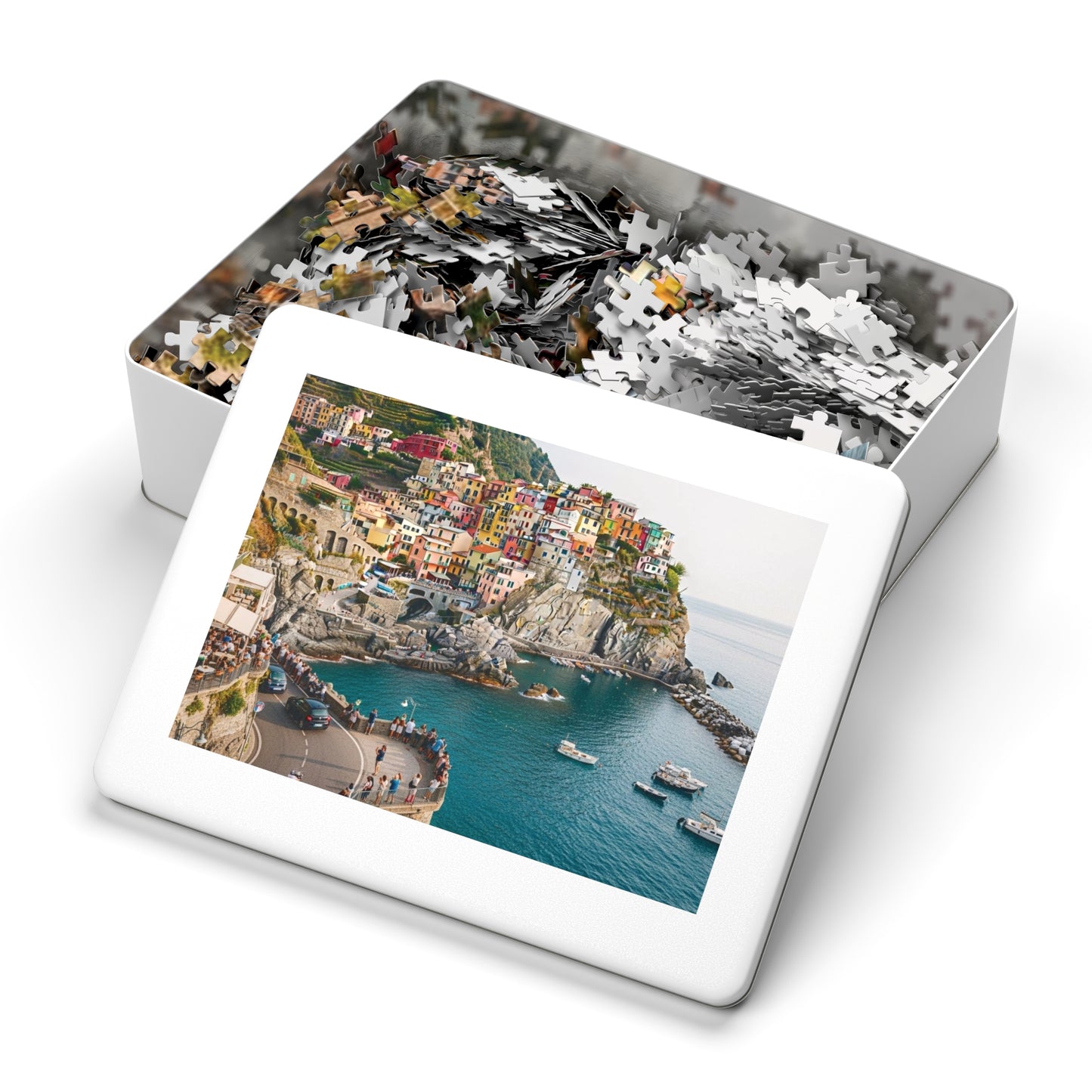 Manarola Cinque Terre Jigsaw Puzzle ๐ Colorful Cliffside Village, Italian Riviera & Mediterranean Seaside View