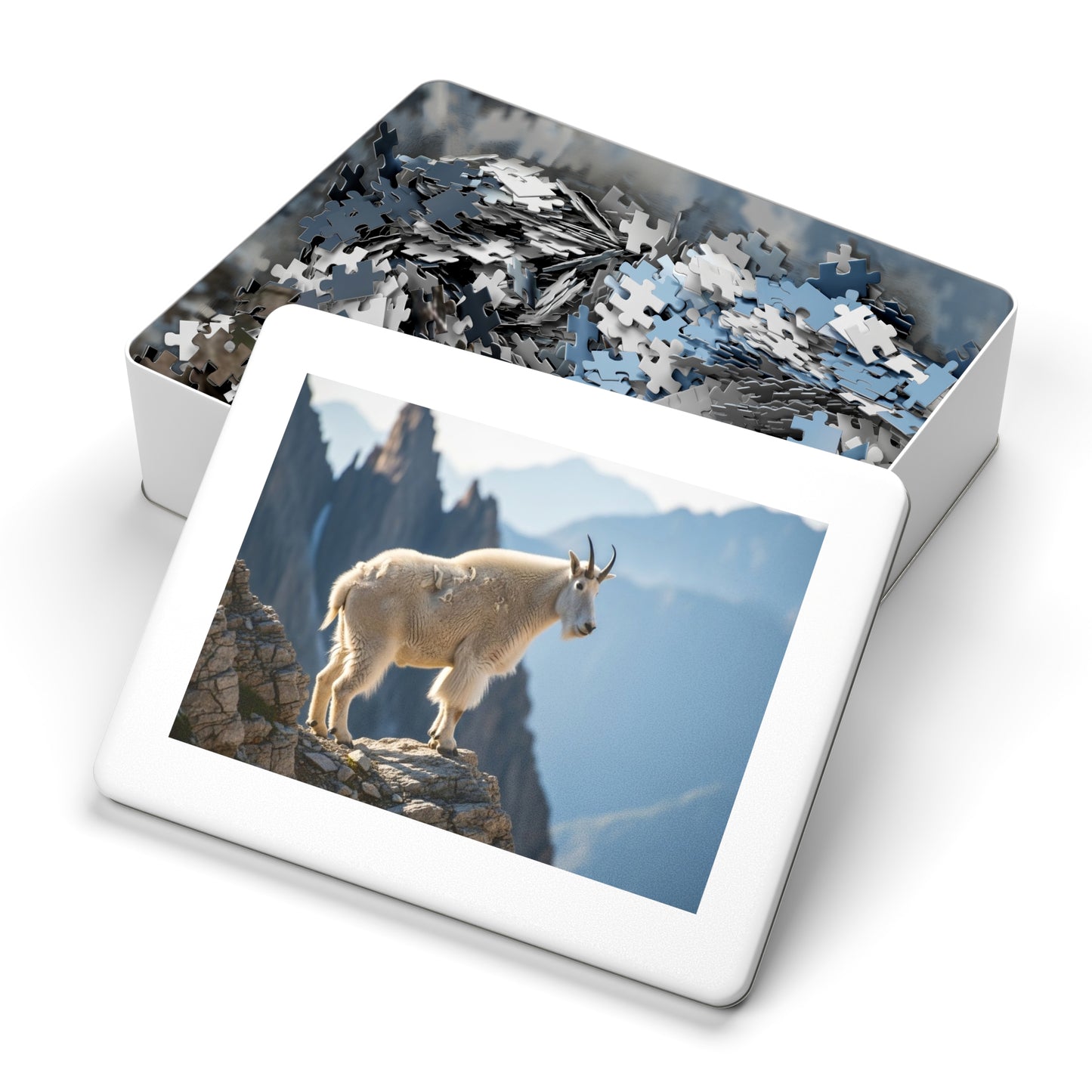 Mountain Goat on Alpine CliffJigsaw Puzzle