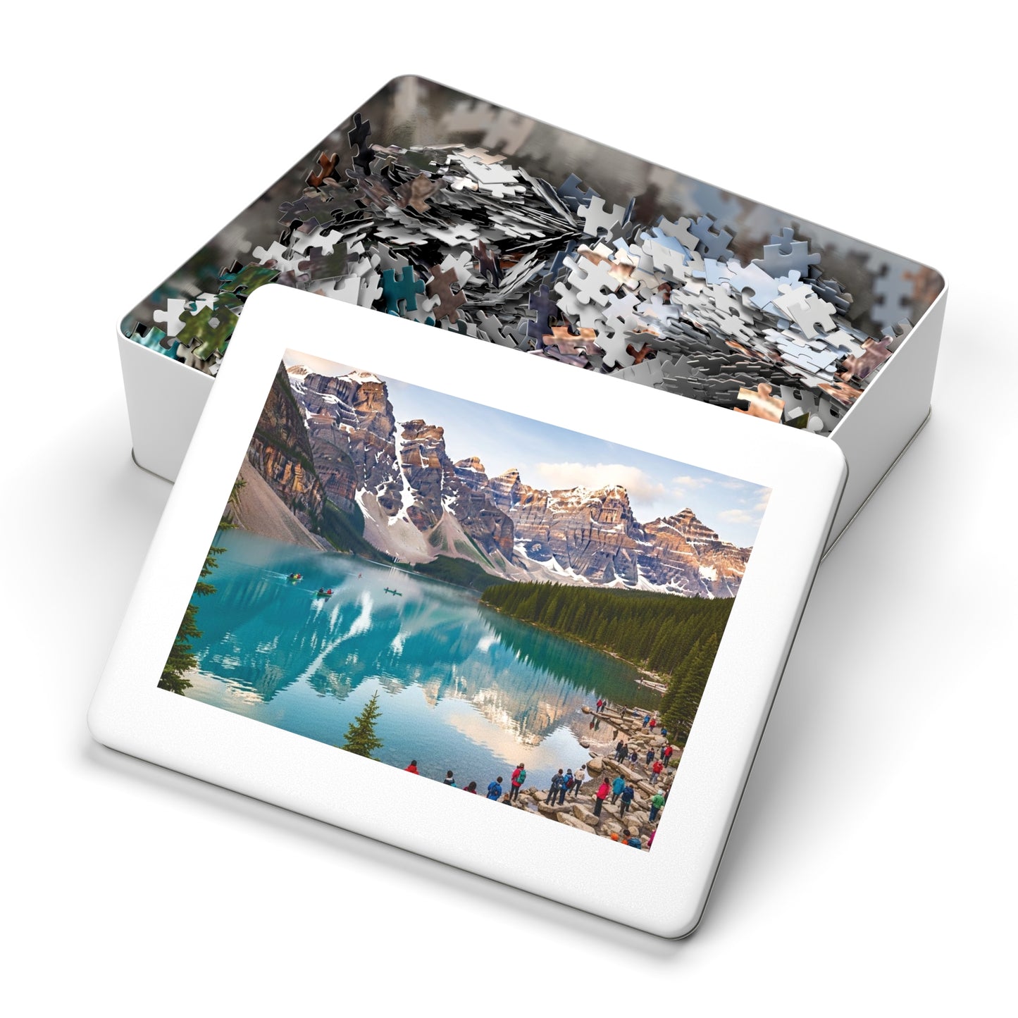 Moraine Lake Alpine Reflections Jigsaw Puzzle 🏔️ Turquoise Waters & Canadian Rockies Scenic Escape