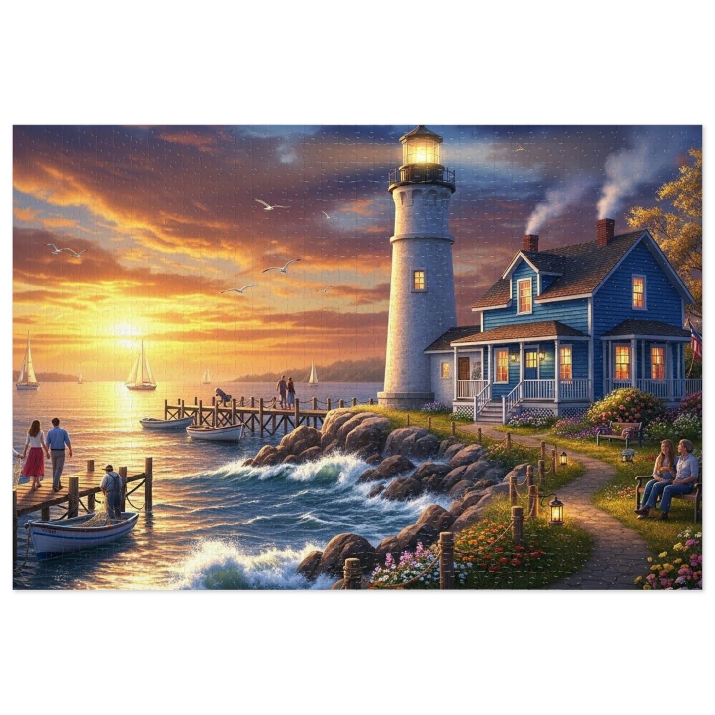 Coastal Lighthouse Jigsaw Puzzle
