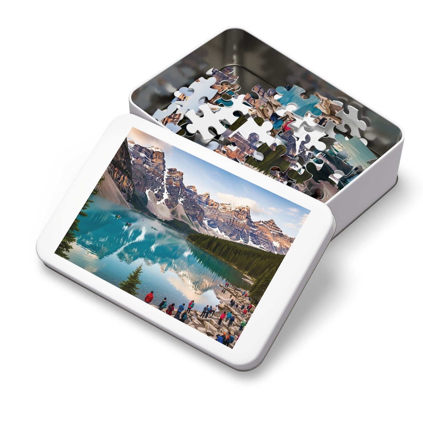 Moraine Lake Alpine Reflections Jigsaw Puzzle 🏔️ Turquoise Waters & Canadian Rockies Scenic Escape