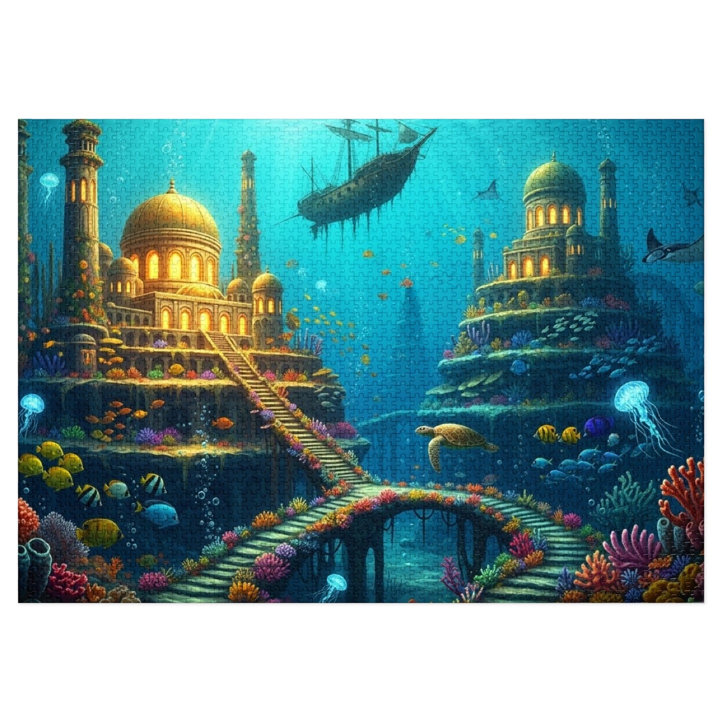 Underwater Golden City Fantasy Jigsaw Puzzle