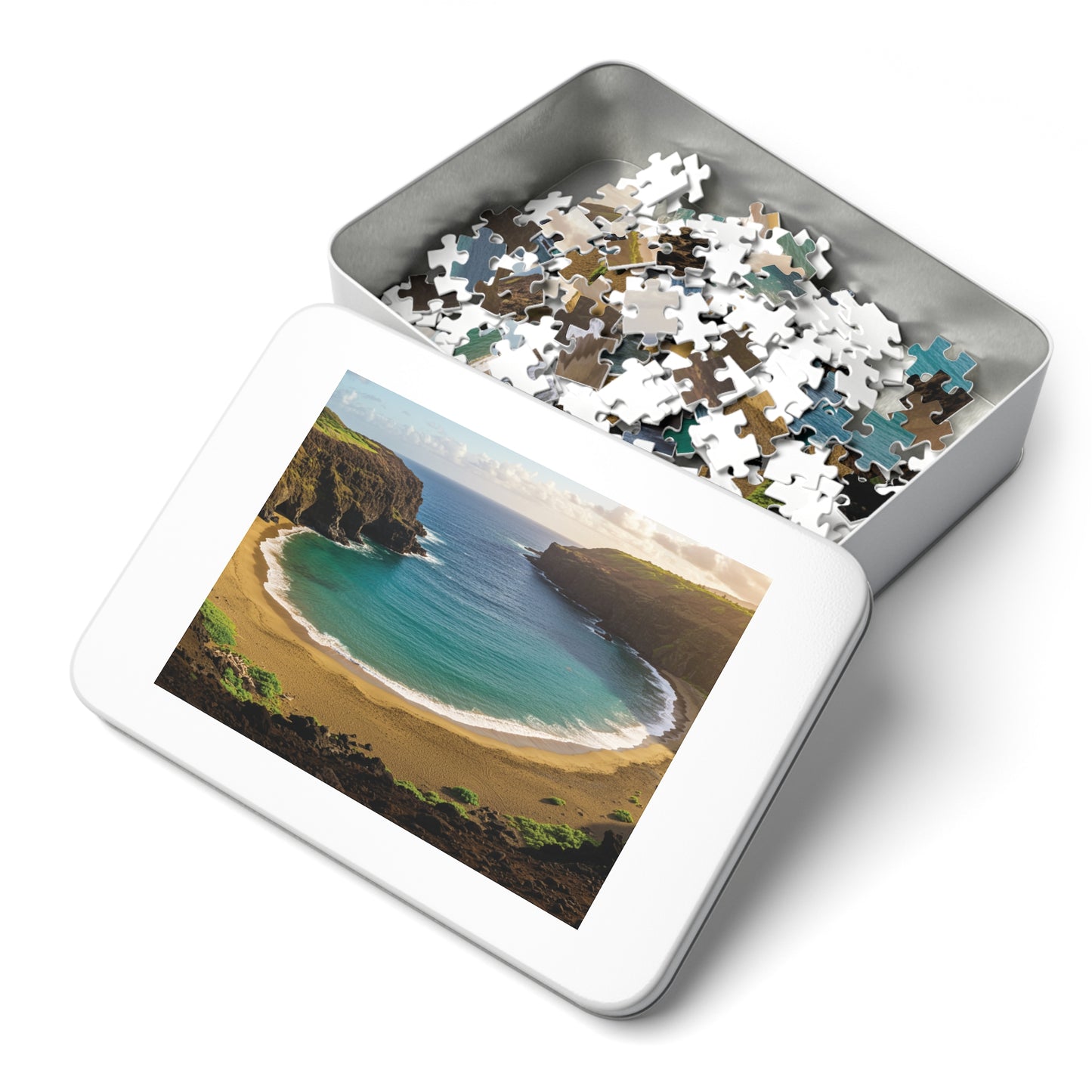 110, 252, 500, 1000, 2000 Oceanfront Escape Puzzle, Scenic Beach Jigsaw Puzzle, Golden Cove Sunset Puzzle, Tropical Beach Panorama Puzzle, Sun-Kissed Shores Puzzle