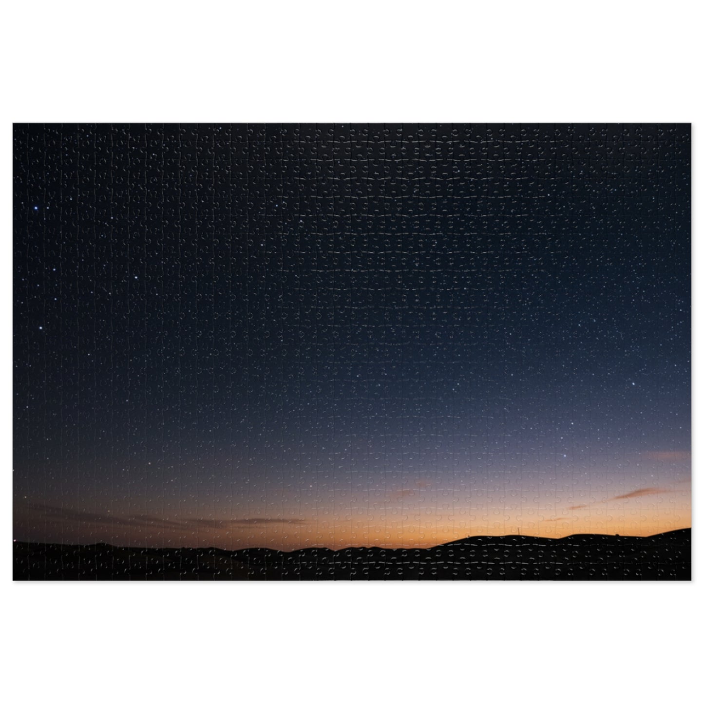 110, 252, 500, 1000, 2000 Starry Night Jigsaw Puzzle with Metal Tin, Desert Night Sky Puzzle, Stargazing Puzzle, Peaceful Landscape Puzzle