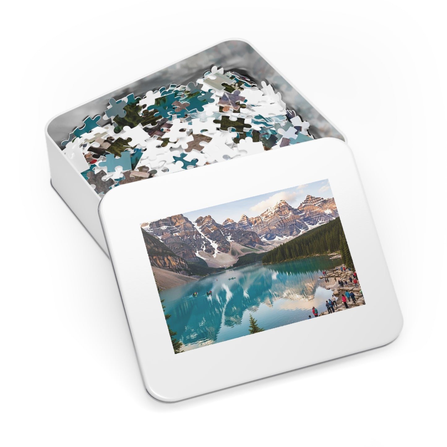 Moraine Lake Alpine Reflections Jigsaw Puzzle 🏔️ Turquoise Waters & Canadian Rockies Scenic Escape