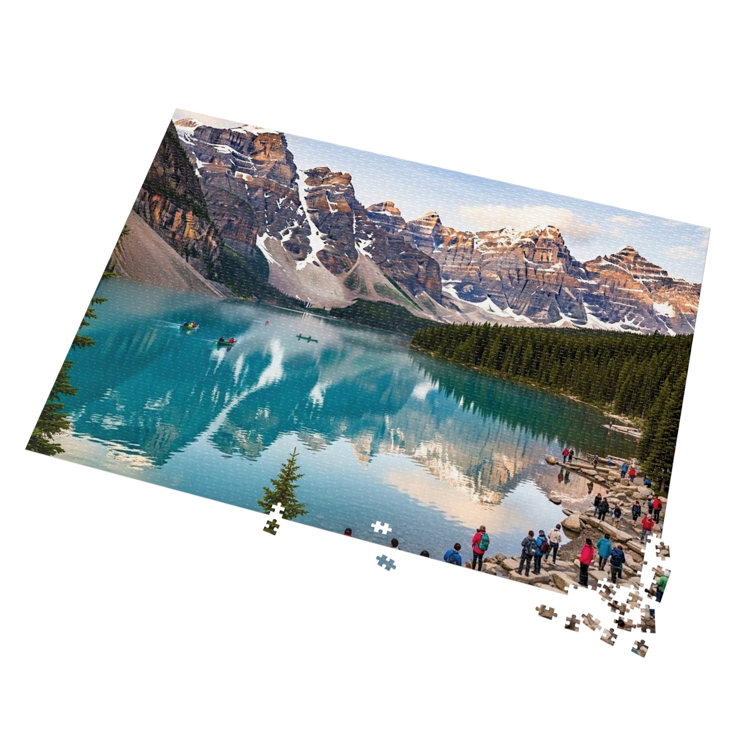 Moraine Lake Alpine Reflections Jigsaw Puzzle 🏔️ Turquoise Waters & Canadian Rockies Scenic Escape