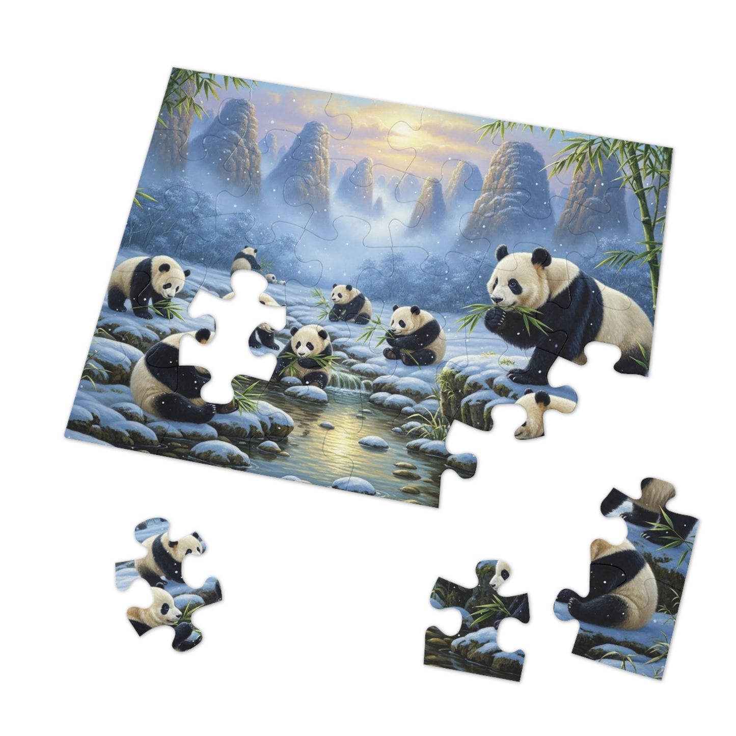 Panda Family Jigsaw Puzzle