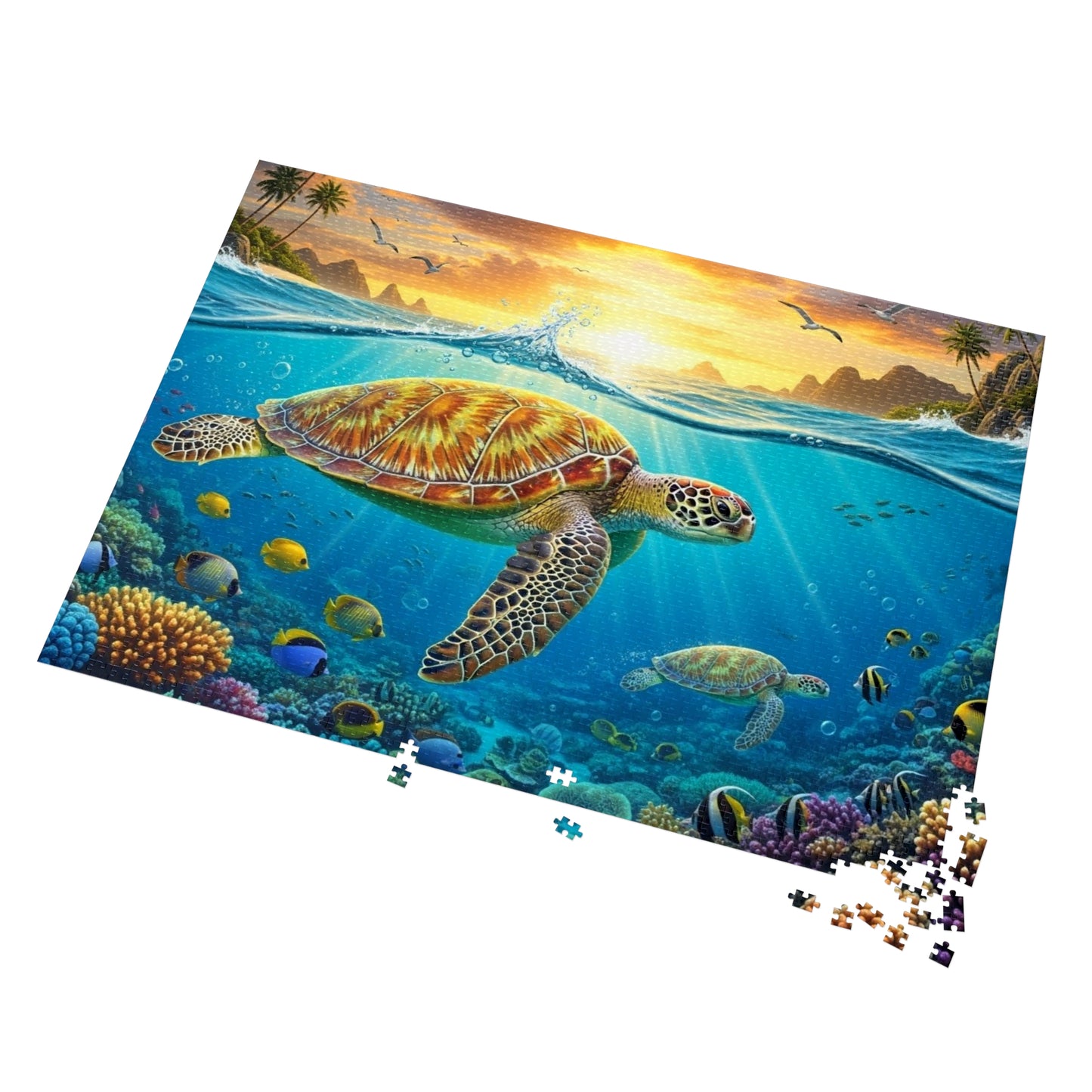 Tropical Sea Turtle Reef Puzzle
