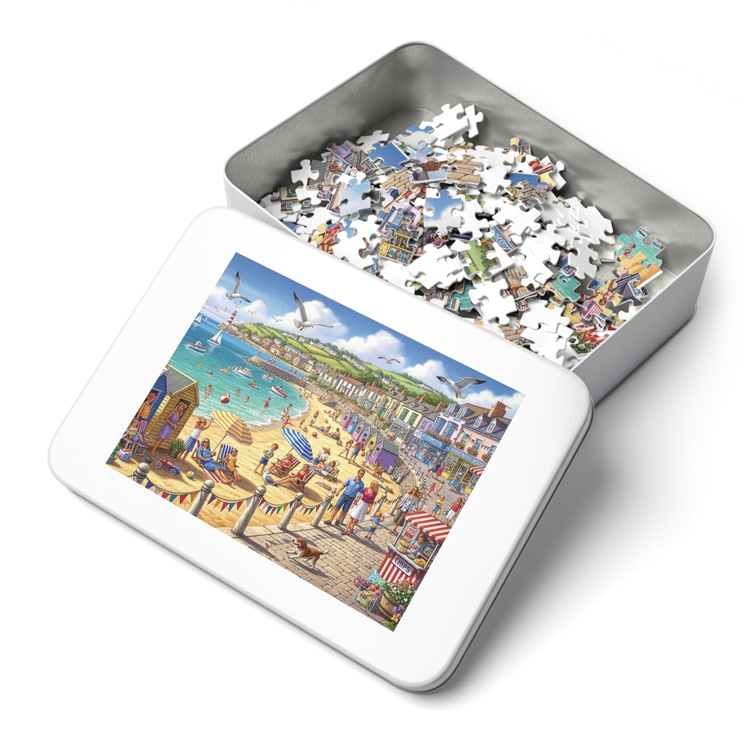 Coastal Seaside Beach Jigsaw Puzzle