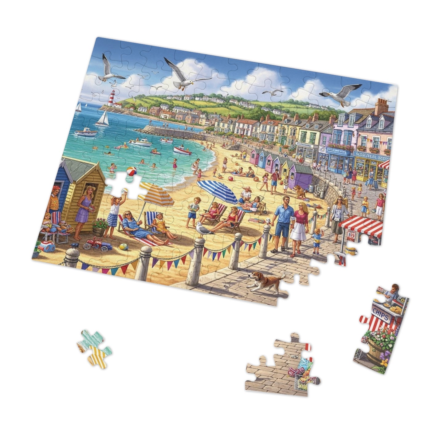 Coastal Seaside Beach Jigsaw Puzzle