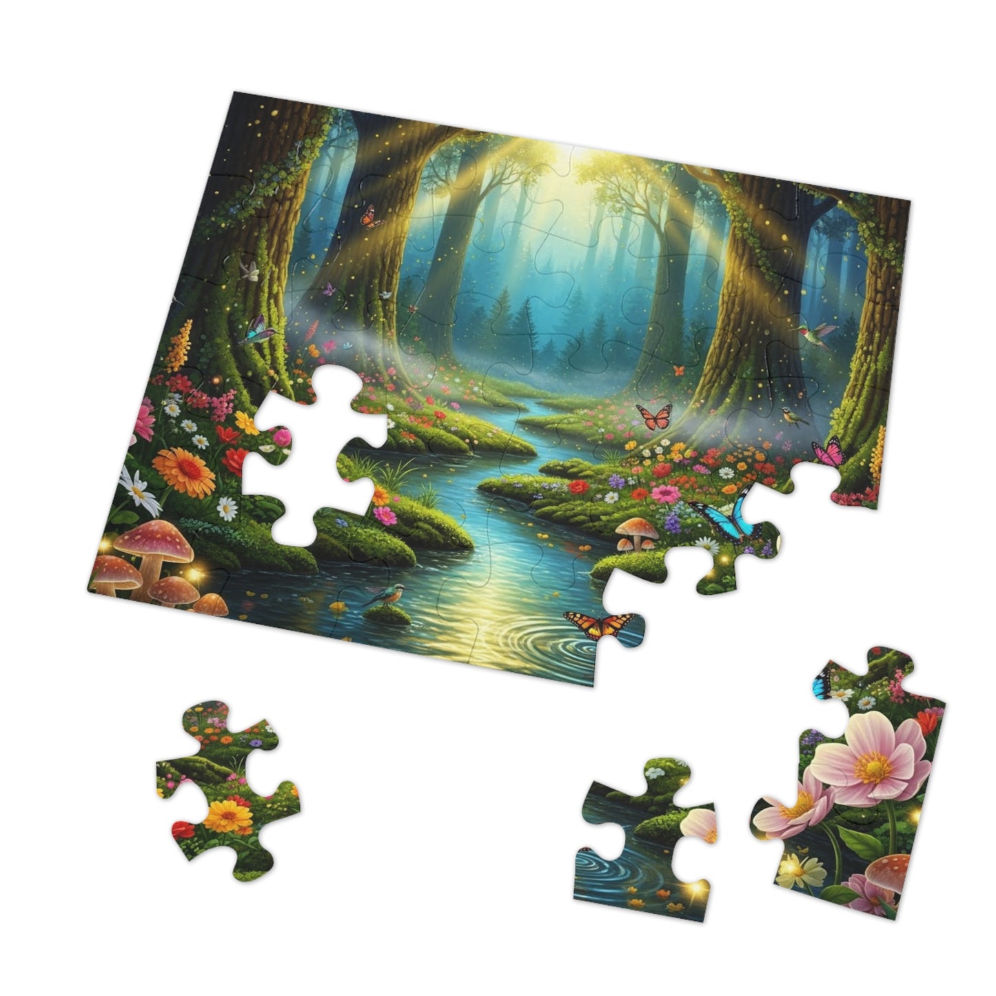 Enchanted Forest Stream Jigsaw Puzzle