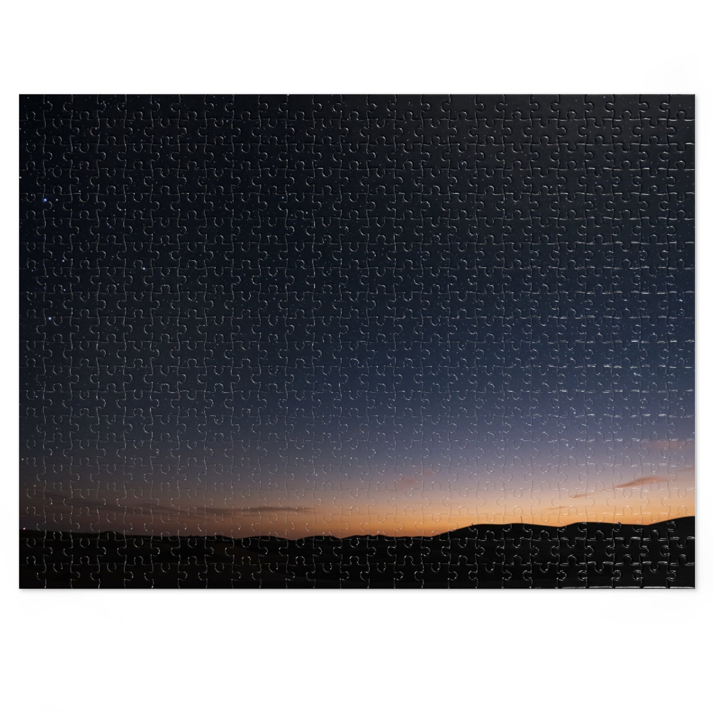 110, 252, 500, 1000, 2000 Starry Night Jigsaw Puzzle with Metal Tin, Desert Night Sky Puzzle, Stargazing Puzzle, Peaceful Landscape Puzzle