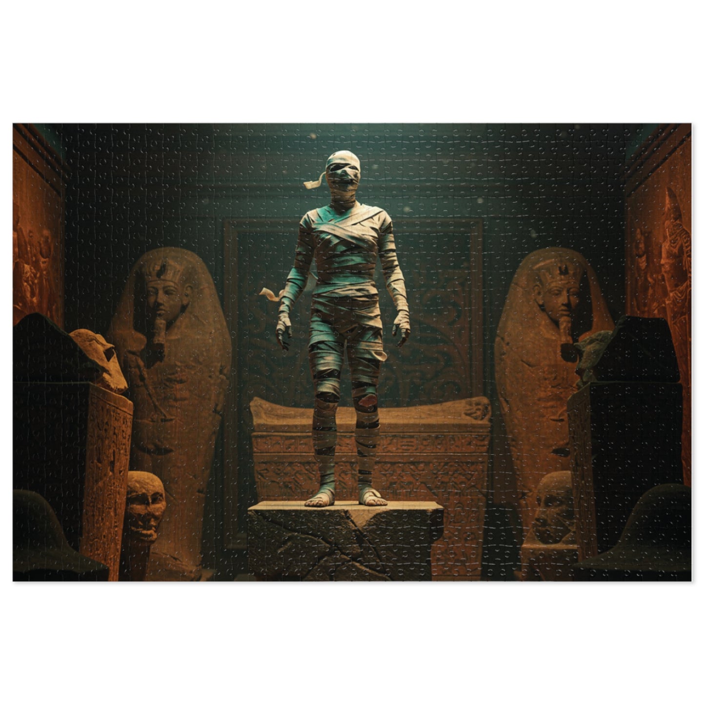 Ancient Egypt Jigsaw Puzzle with Tin - 500 Piece Puzzle, Educational Gift, Home Decor, Family Fun, Perfect for History Lovers