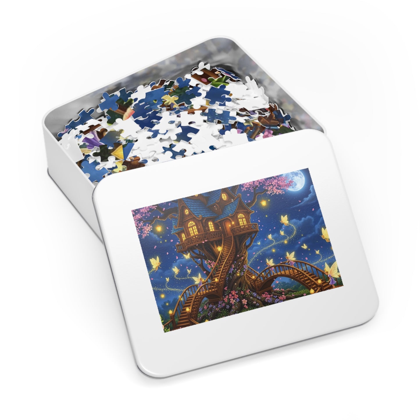Moonlit Fairy Treehouse Jigsaw Puzzle
