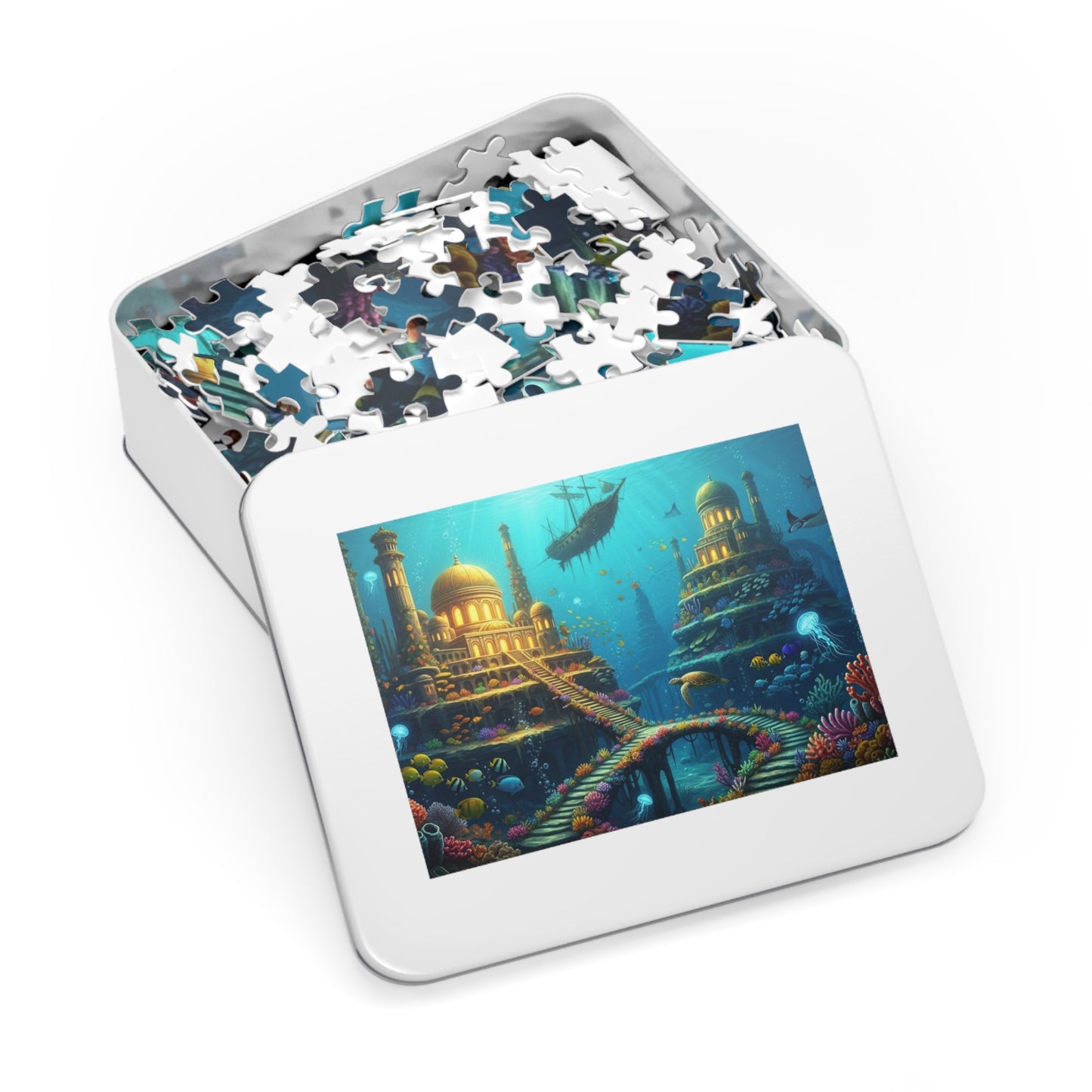 Underwater Golden City Fantasy Jigsaw Puzzle