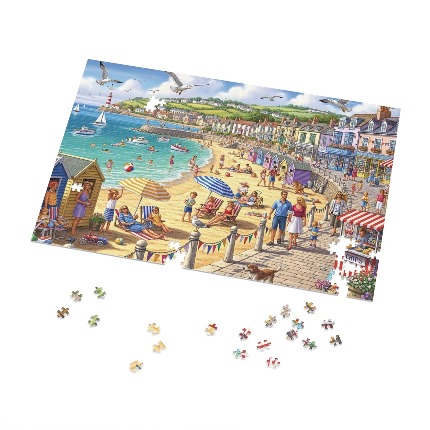 Coastal Seaside Beach Jigsaw Puzzle