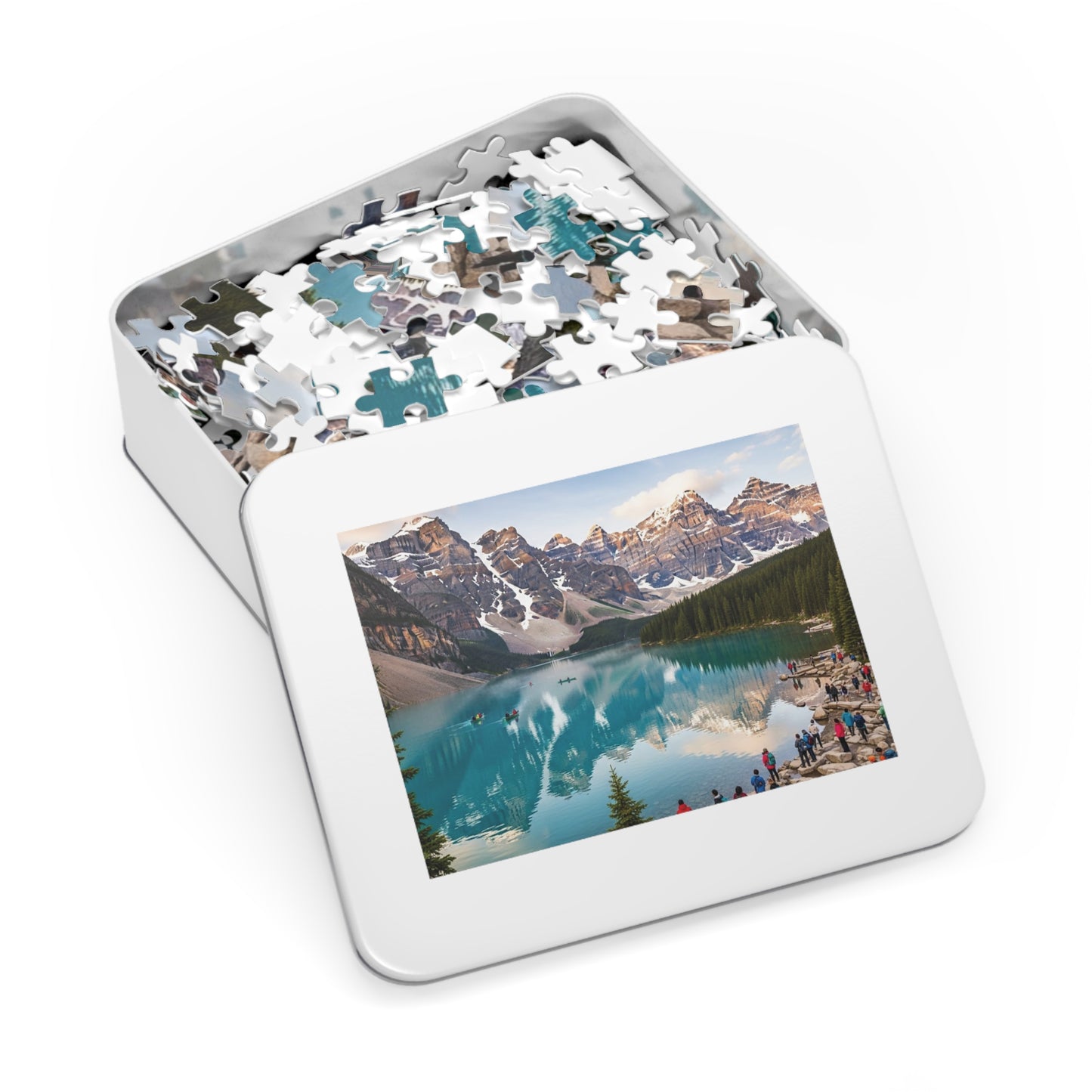 Moraine Lake Alpine Reflections Jigsaw Puzzle 🏔️ Turquoise Waters & Canadian Rockies Scenic Escape