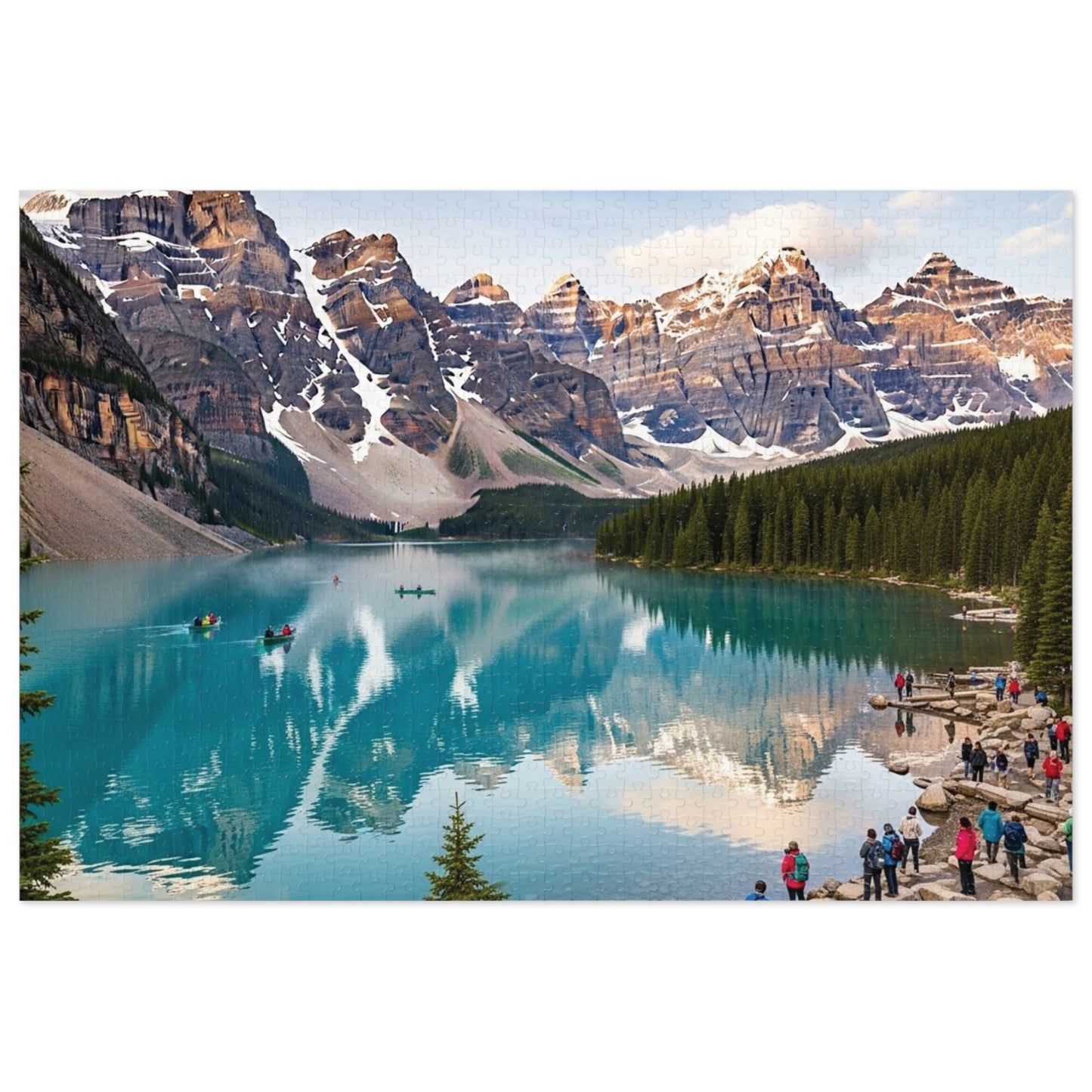 Moraine Lake Alpine Reflections Jigsaw Puzzle 🏔️ Turquoise Waters & Canadian Rockies Scenic Escape