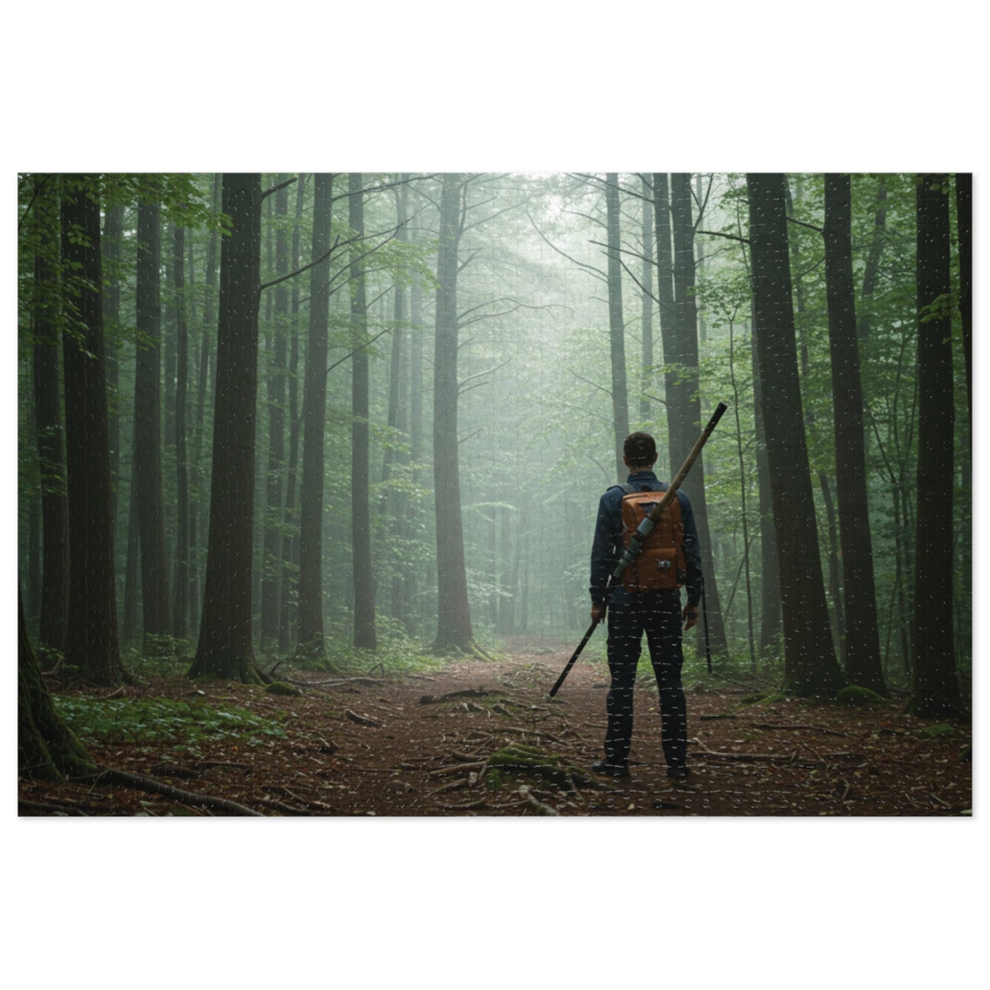 110, 252, 500, 1000, 2000 Forest Adventure Jigsaw Puzzle with Tin, Deep Forest Hike Puzzle – Explorer, Foggy Forest Trail Puzzle, Into the Forest, Explorer’s Path, Forest Silence