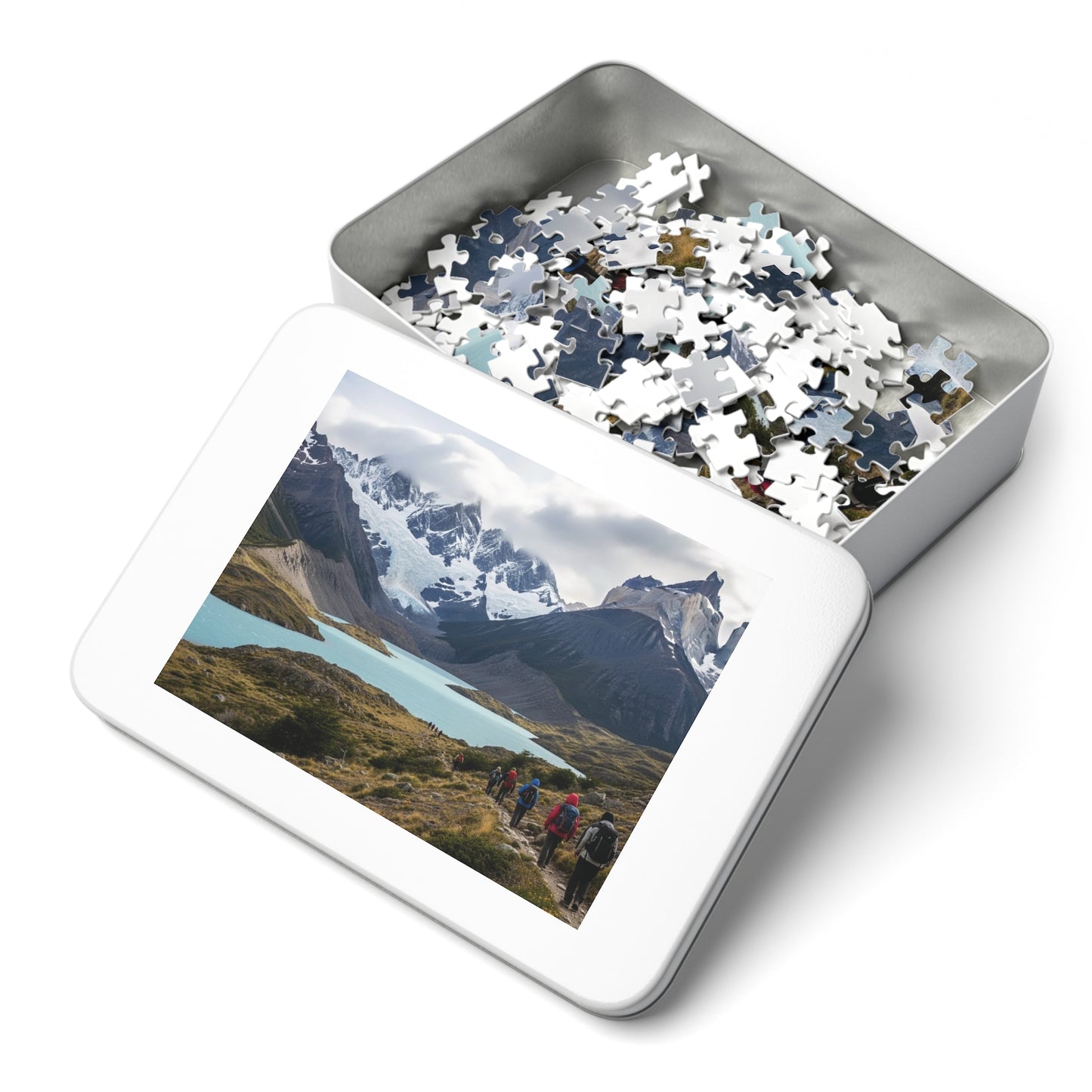 Patagonia Jigsaw Puzzle 🏔️ Turquoise Glacial Lake, Cuernos Peaks & Epic Hiking Landscape