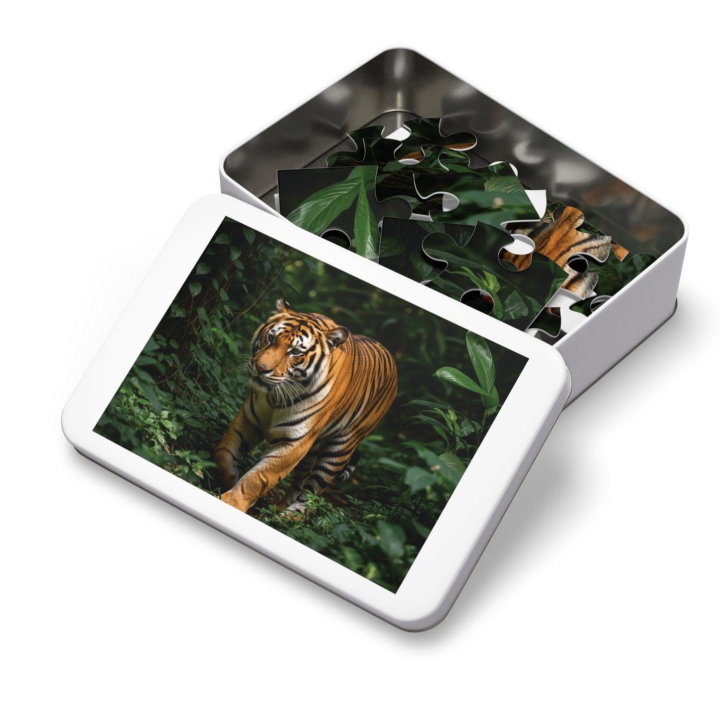 Bengal Tiger in Lush Jungle Jigsaw Puzzle