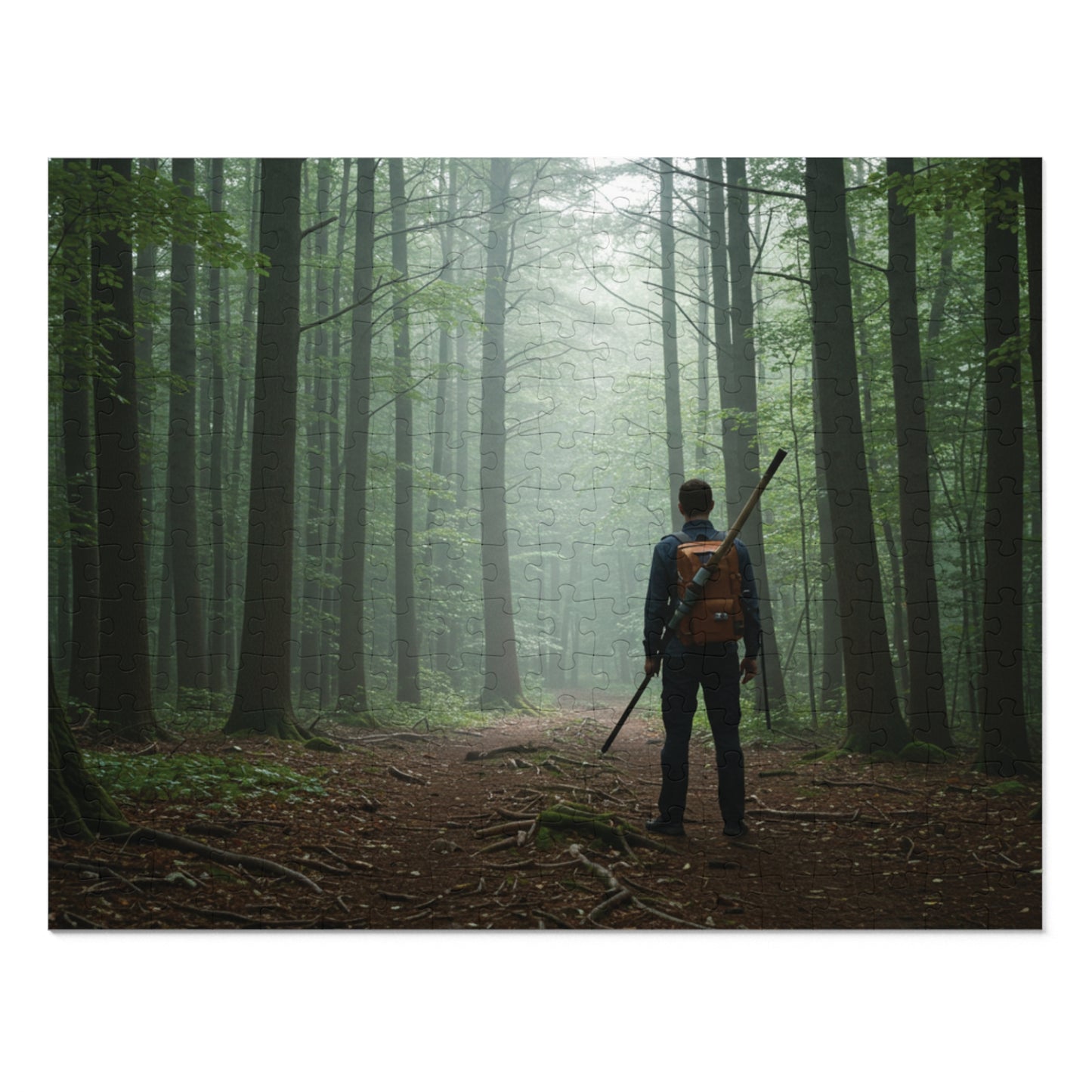 110, 252, 500, 1000, 2000 Forest Adventure Jigsaw Puzzle with Tin, Deep Forest Hike Puzzle – Explorer, Foggy Forest Trail Puzzle, Into the Forest, Explorer’s Path, Forest Silence