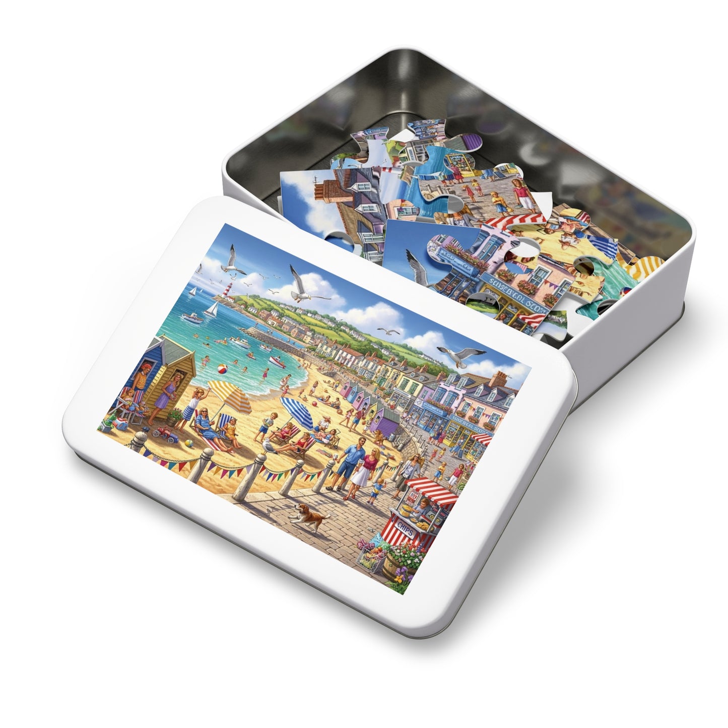 Coastal Seaside Beach Jigsaw Puzzle