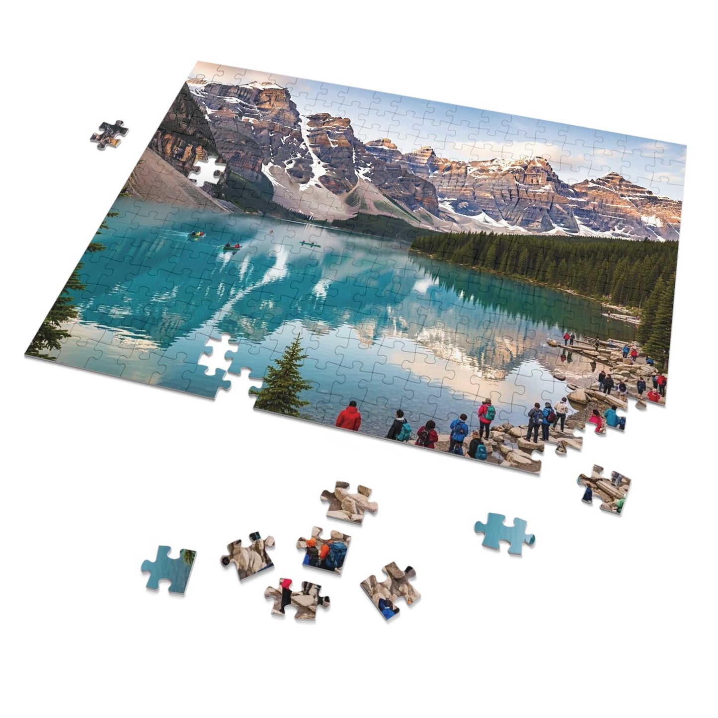 Moraine Lake Alpine Reflections Jigsaw Puzzle 🏔️ Turquoise Waters & Canadian Rockies Scenic Escape