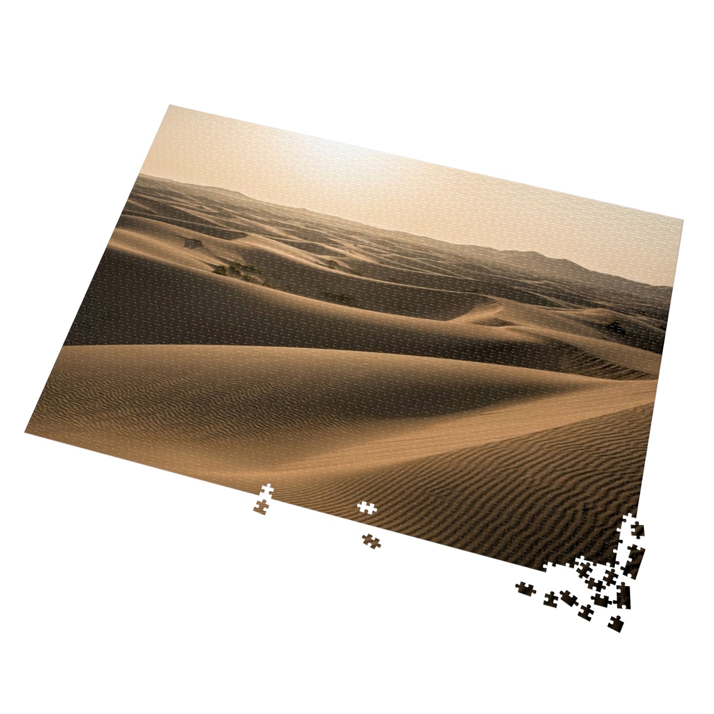Desert Dunes Jigsaw Puzzle ☀️ Endless Sand Waves, Sunlit Horizons & Serene Minimal Landscape