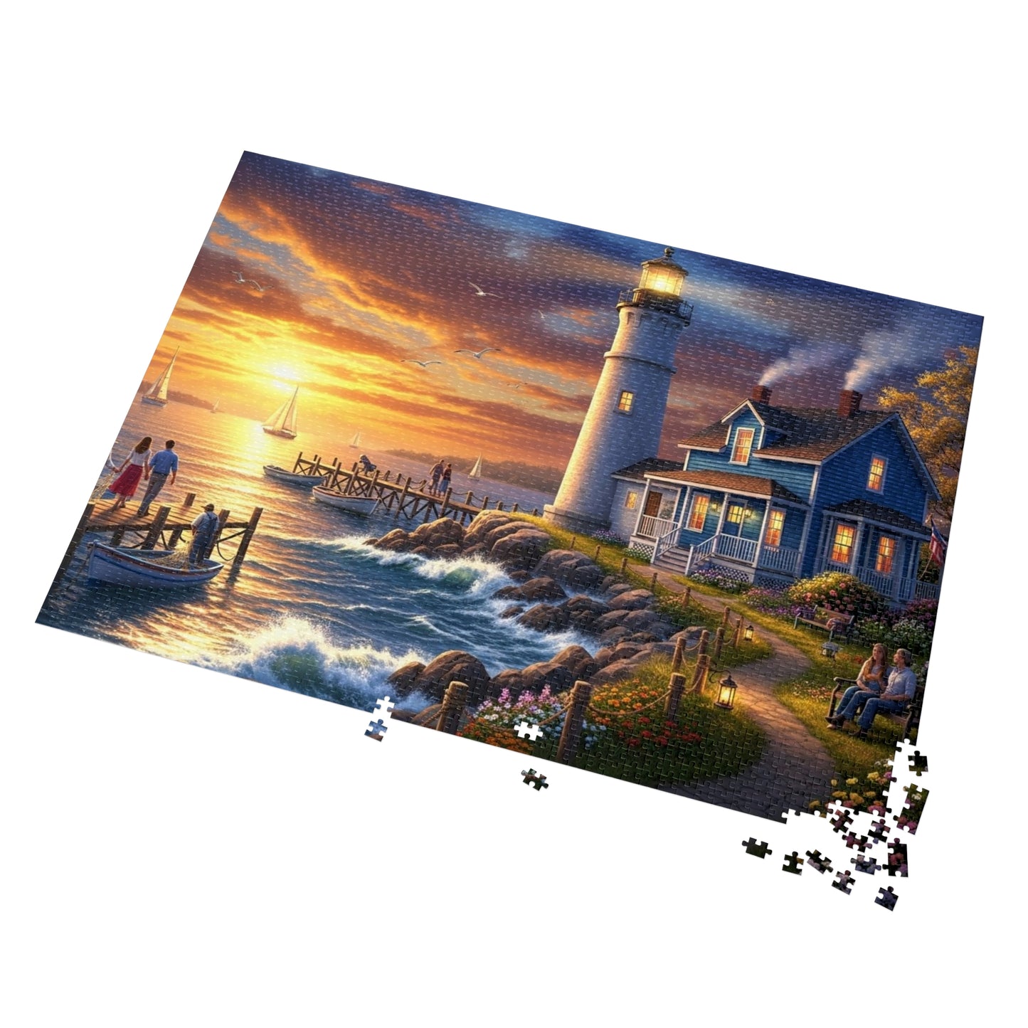 Coastal Lighthouse Jigsaw Puzzle