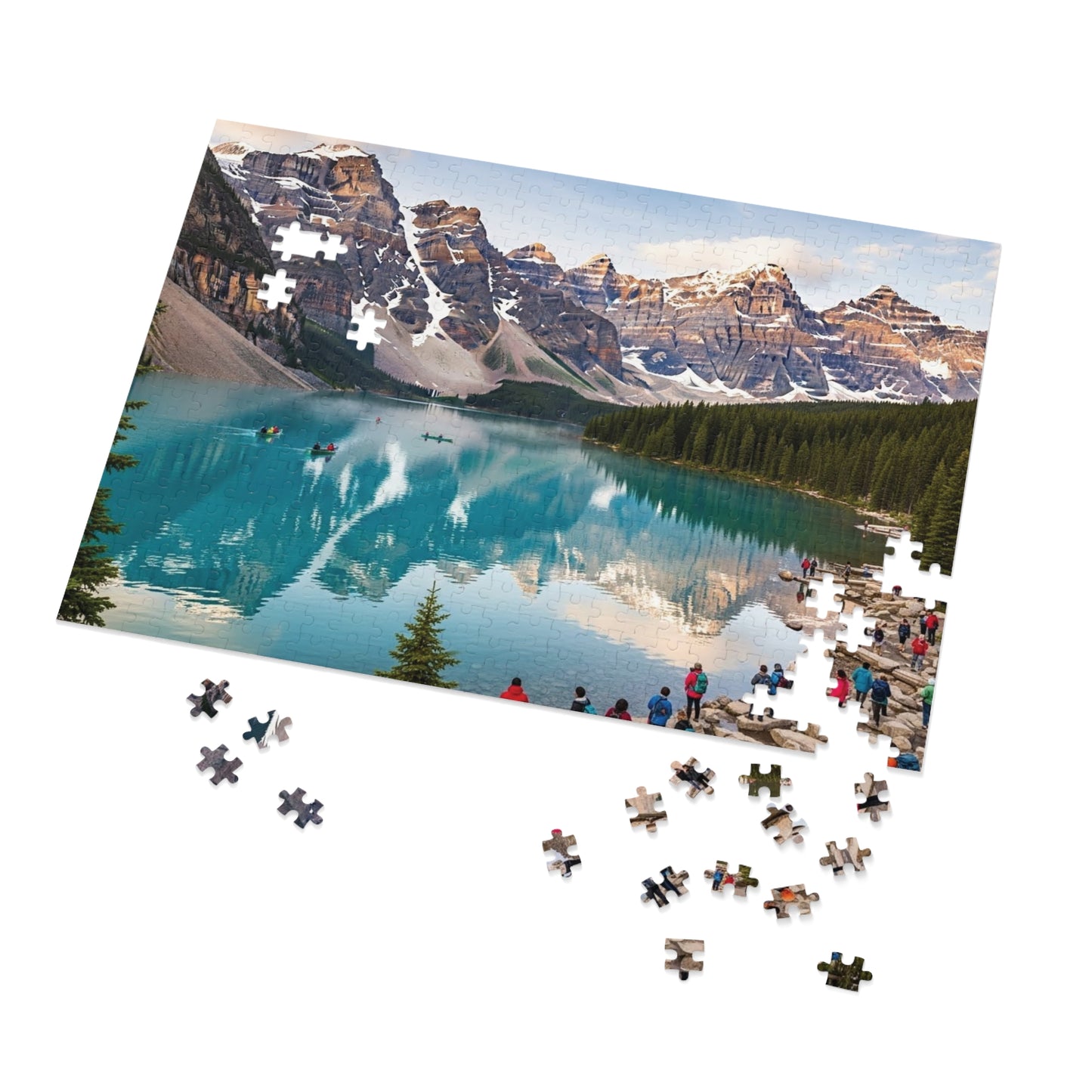Moraine Lake Alpine Reflections Jigsaw Puzzle 🏔️ Turquoise Waters & Canadian Rockies Scenic Escape