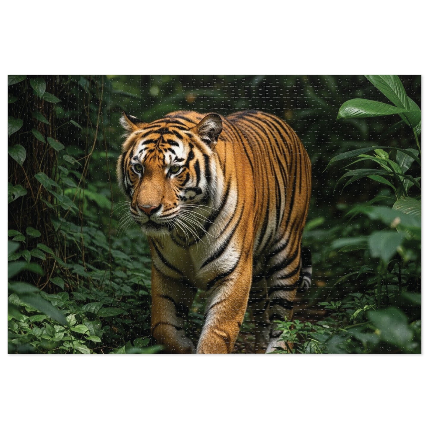 Bengal Tiger in Lush Jungle Jigsaw Puzzle