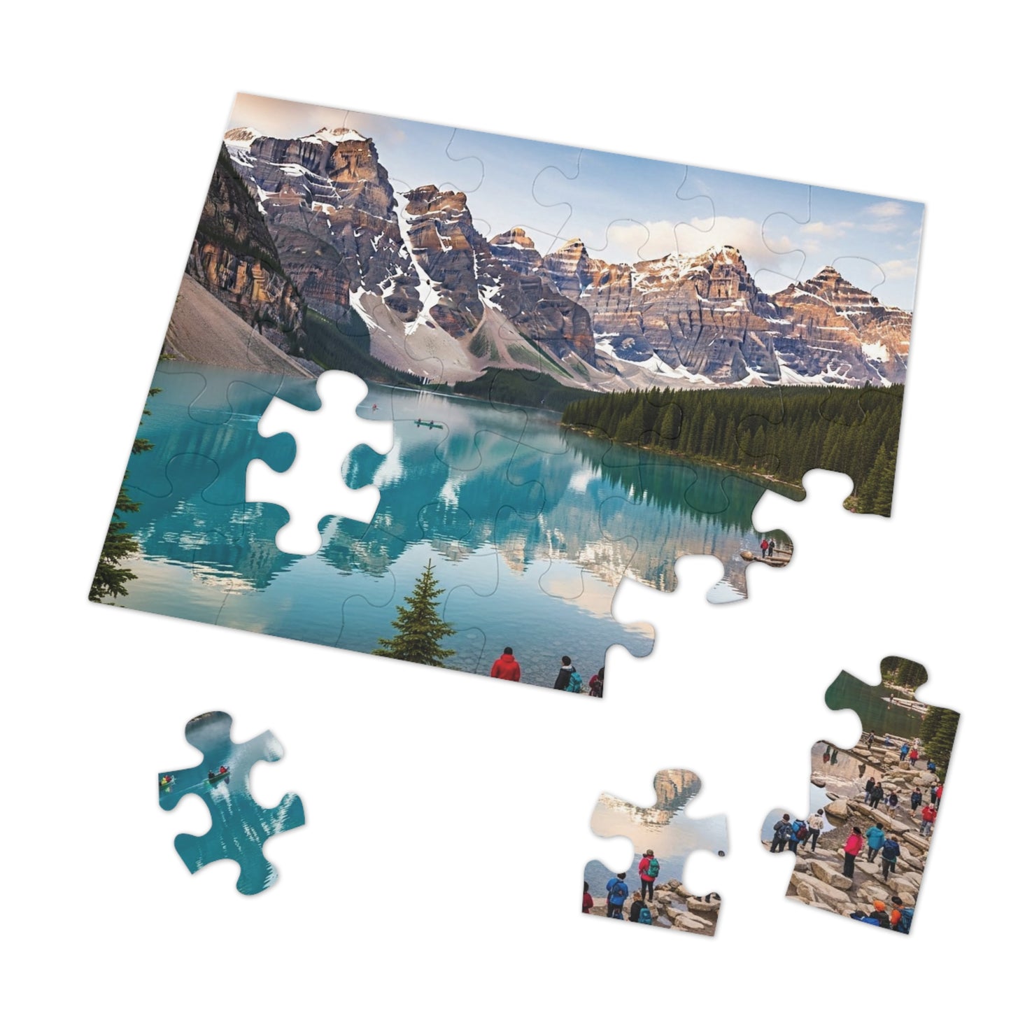 Moraine Lake Alpine Reflections Jigsaw Puzzle 🏔️ Turquoise Waters & Canadian Rockies Scenic Escape
