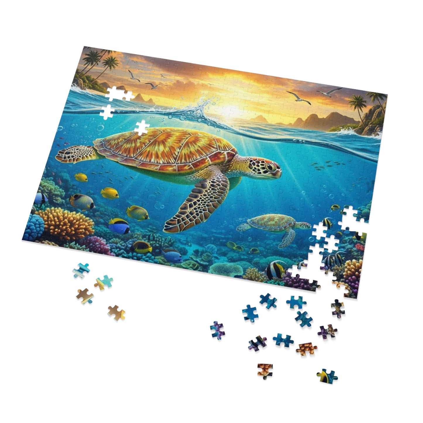 Tropical Sea Turtle Reef Puzzle