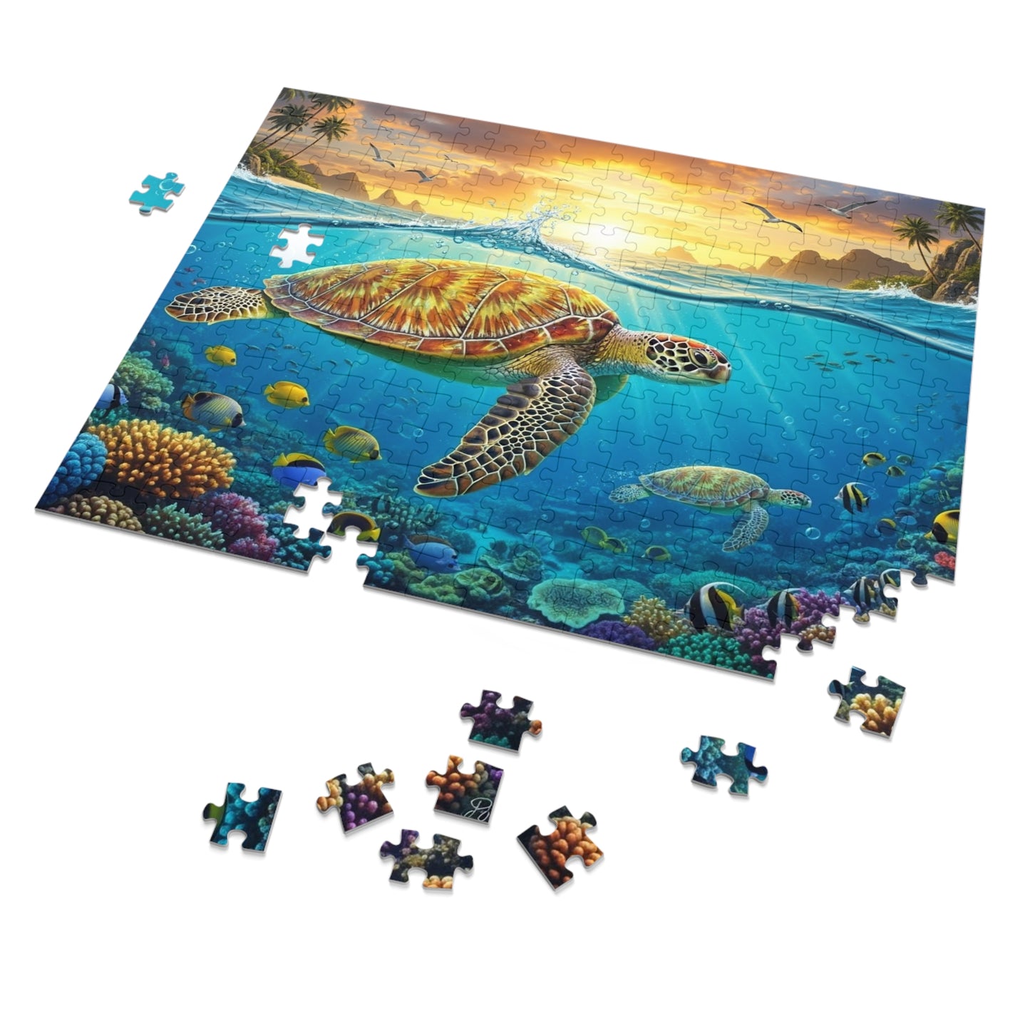 Tropical Sea Turtle Reef Puzzle