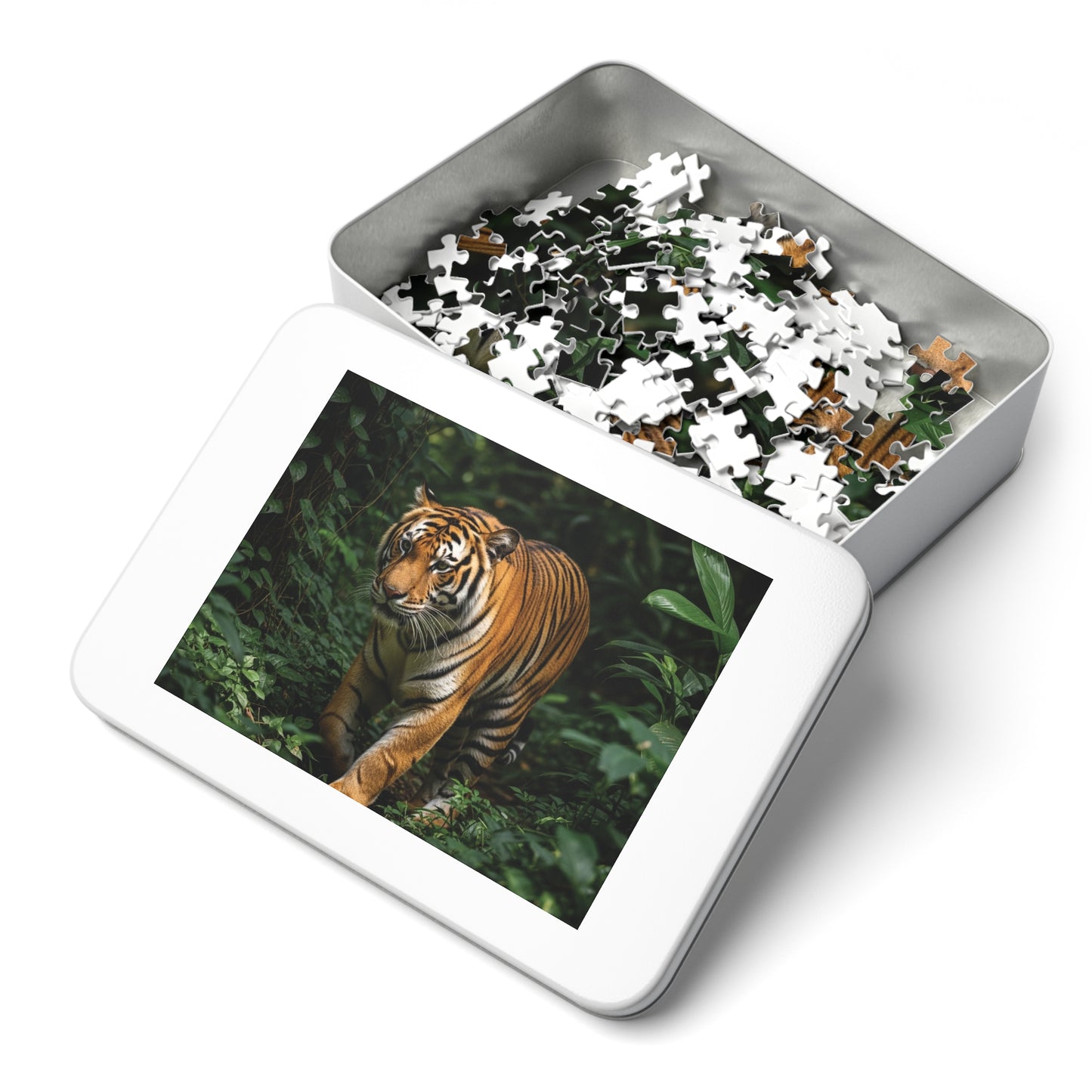 Bengal Tiger in Lush Jungle Jigsaw Puzzle
