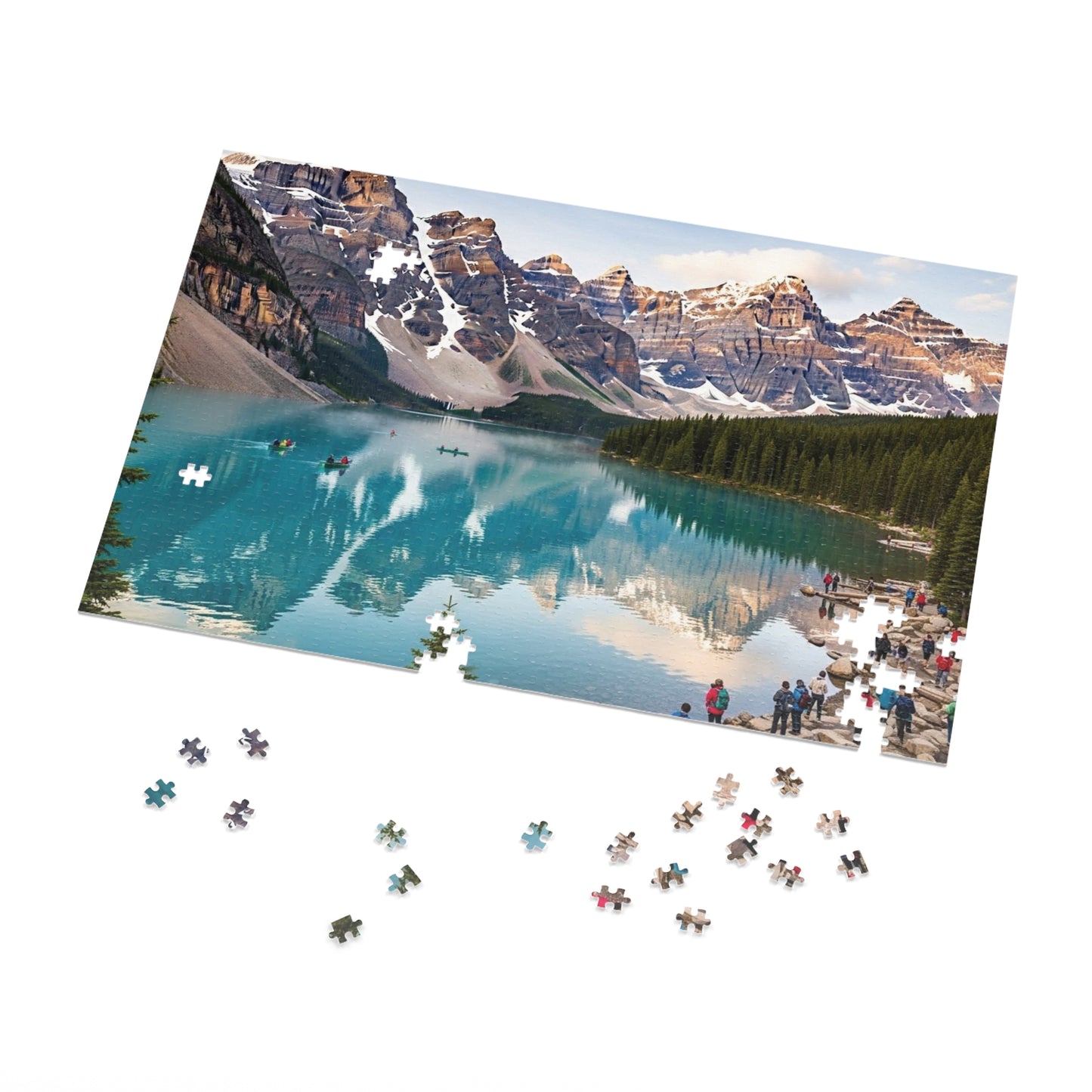 Moraine Lake Alpine Reflections Jigsaw Puzzle 🏔️ Turquoise Waters & Canadian Rockies Scenic Escape