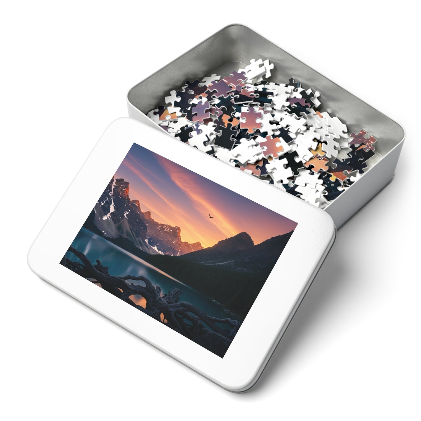 110, 252, 500, 1000, 2000 Scenic Jigsaw Puzzle with Tin, Nature Puzzle, Gift for Puzzle Lovers, Home Decor, Family Activity, Relaxation Gift