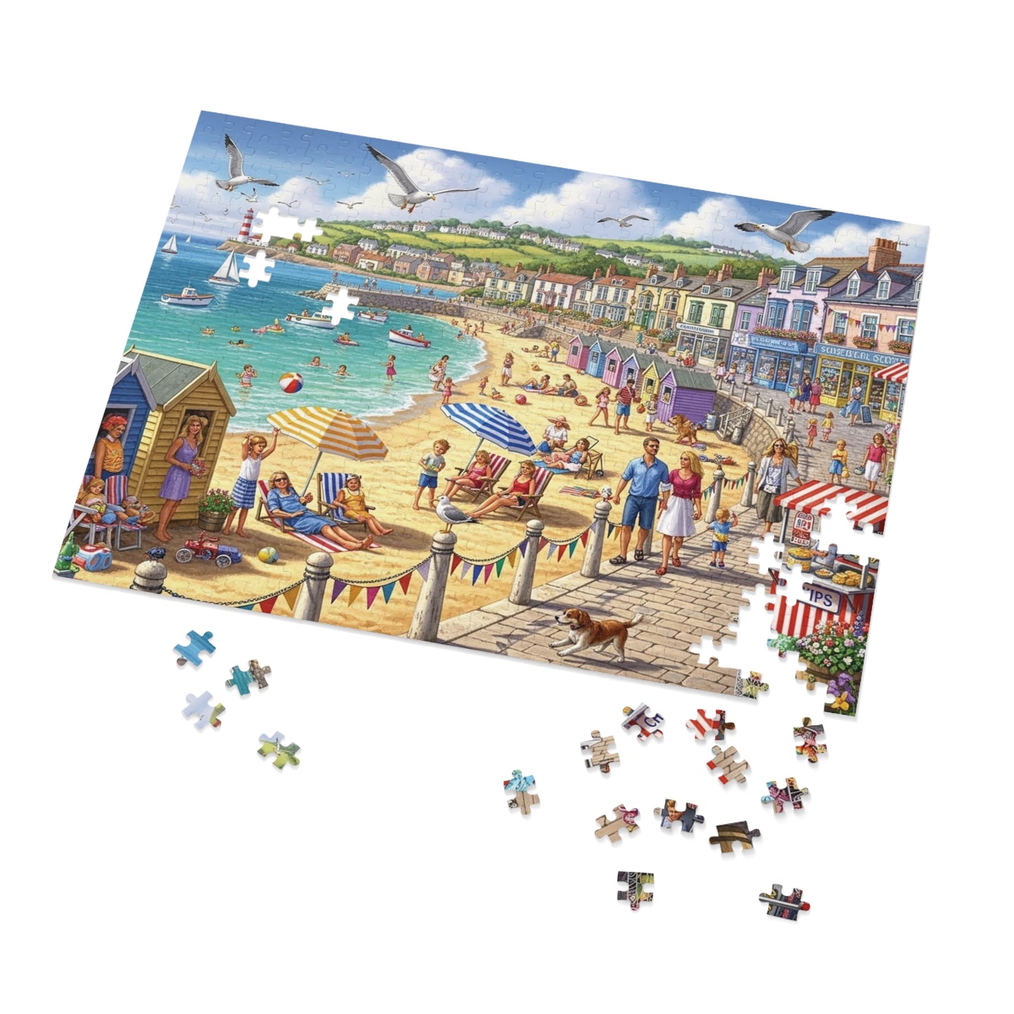 Coastal Seaside Beach Jigsaw Puzzle