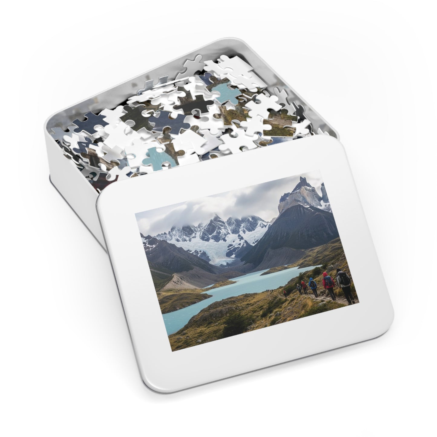Patagonia Jigsaw Puzzle 🏔️ Turquoise Glacial Lake, Cuernos Peaks & Epic Hiking Landscape