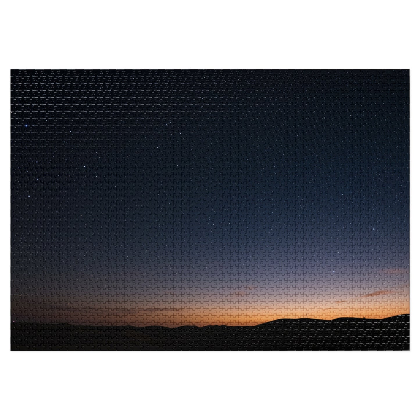 110, 252, 500, 1000, 2000 Starry Night Jigsaw Puzzle with Metal Tin, Desert Night Sky Puzzle, Stargazing Puzzle, Peaceful Landscape Puzzle