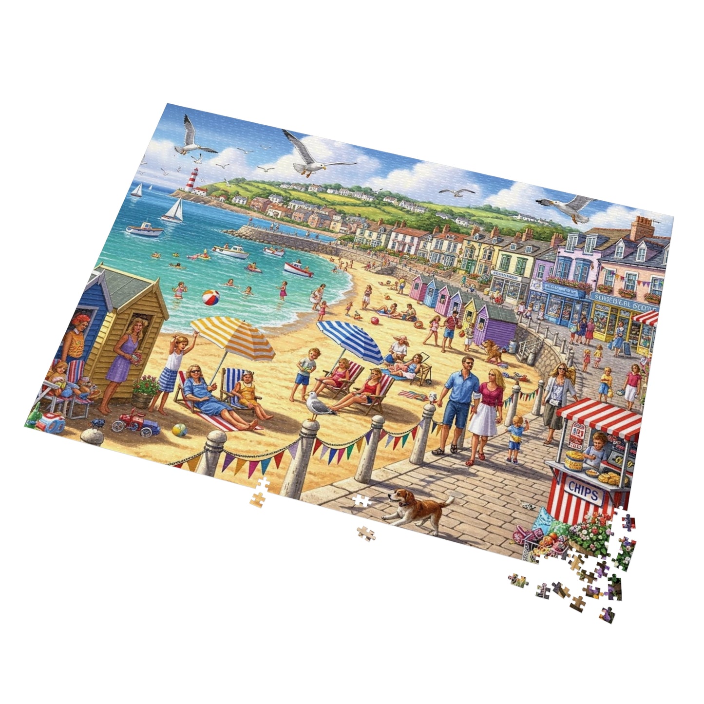 Coastal Seaside Beach Jigsaw Puzzle