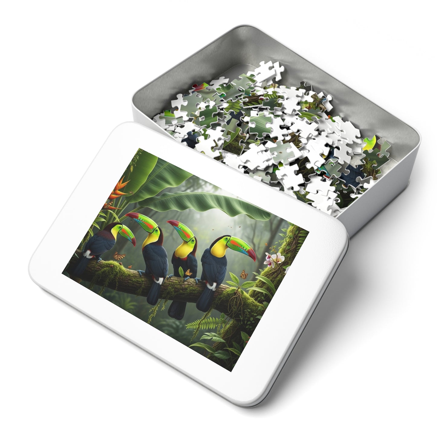 Tropical Toucan Rainforest Jigsaw Puzzle 🌿🦜 Vibrant Wildlife Nature Scene