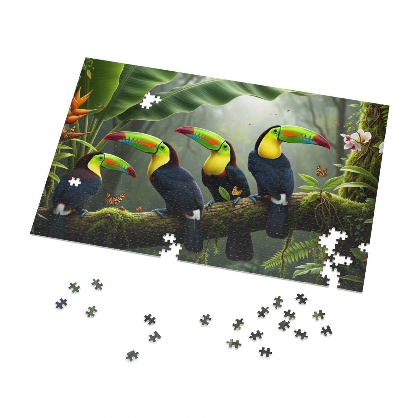 Tropical Toucan Rainforest Jigsaw Puzzle 🌿🦜 Vibrant Wildlife Nature Scene