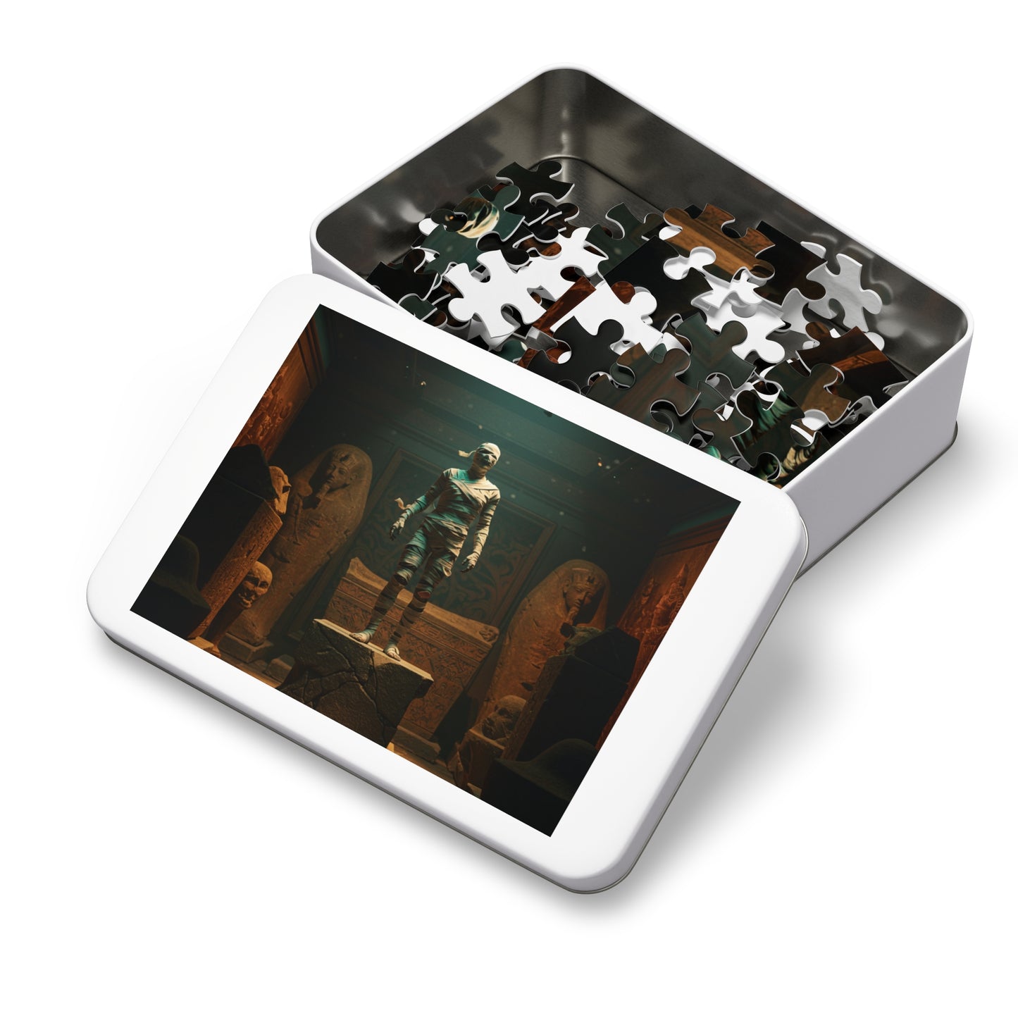 Ancient Egypt Jigsaw Puzzle with Tin - 500 Piece Puzzle, Educational Gift, Home Decor, Family Fun, Perfect for History Lovers