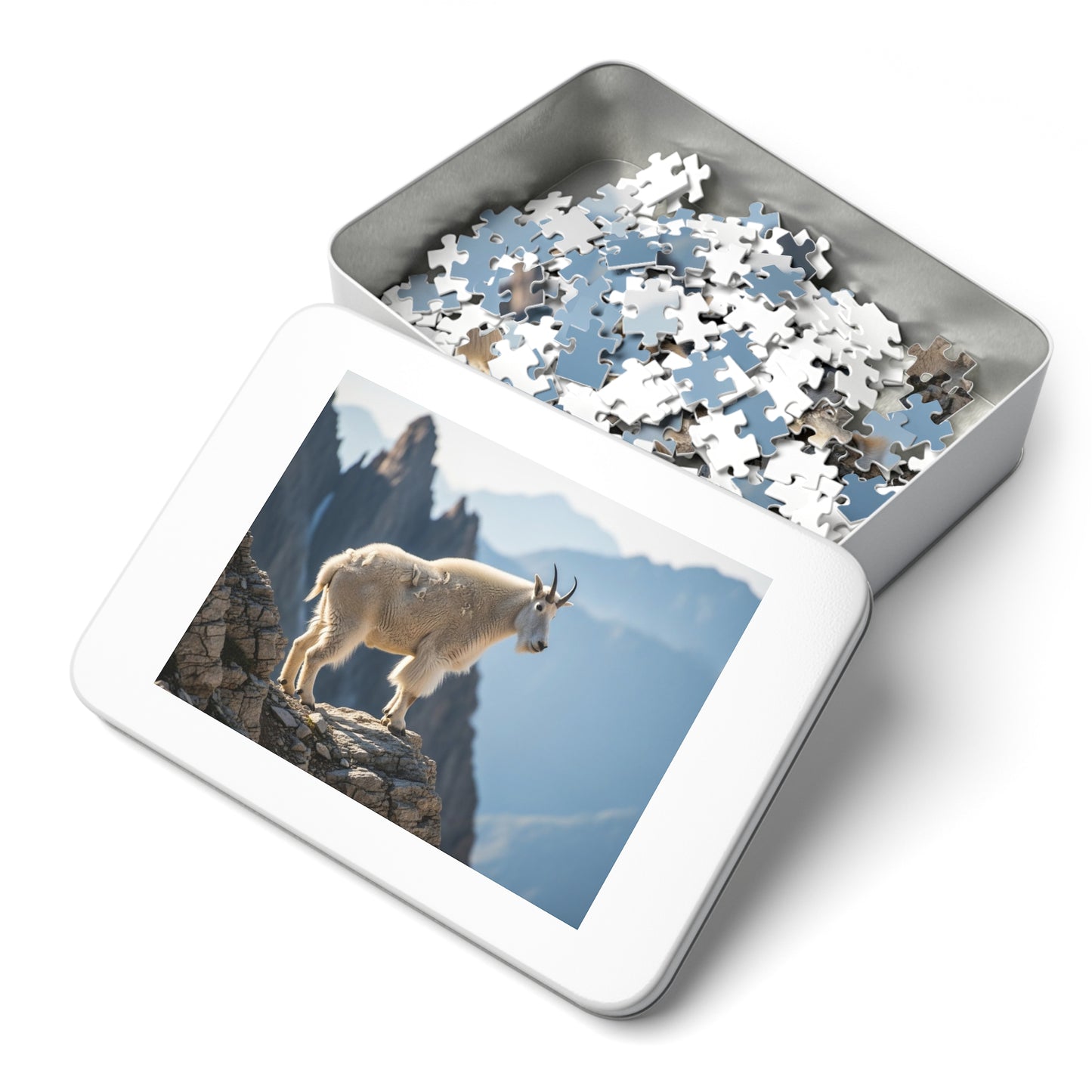Mountain Goat on Alpine CliffJigsaw Puzzle