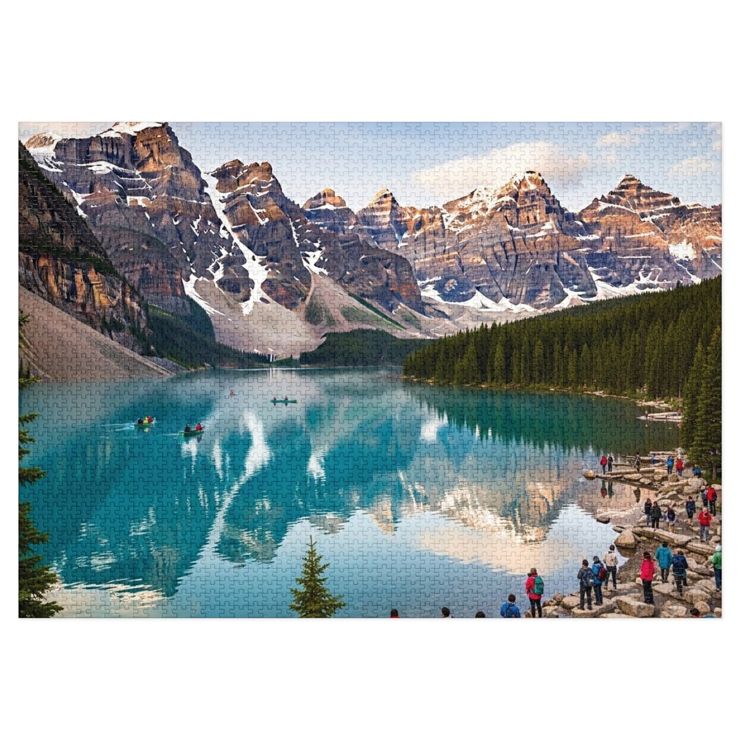 Moraine Lake Alpine Reflections Jigsaw Puzzle 🏔️ Turquoise Waters & Canadian Rockies Scenic Escape