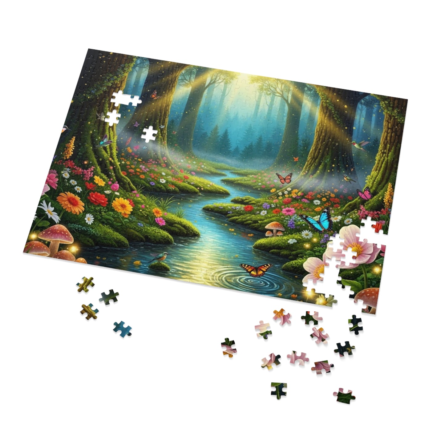 Enchanted Forest Stream Jigsaw Puzzle
