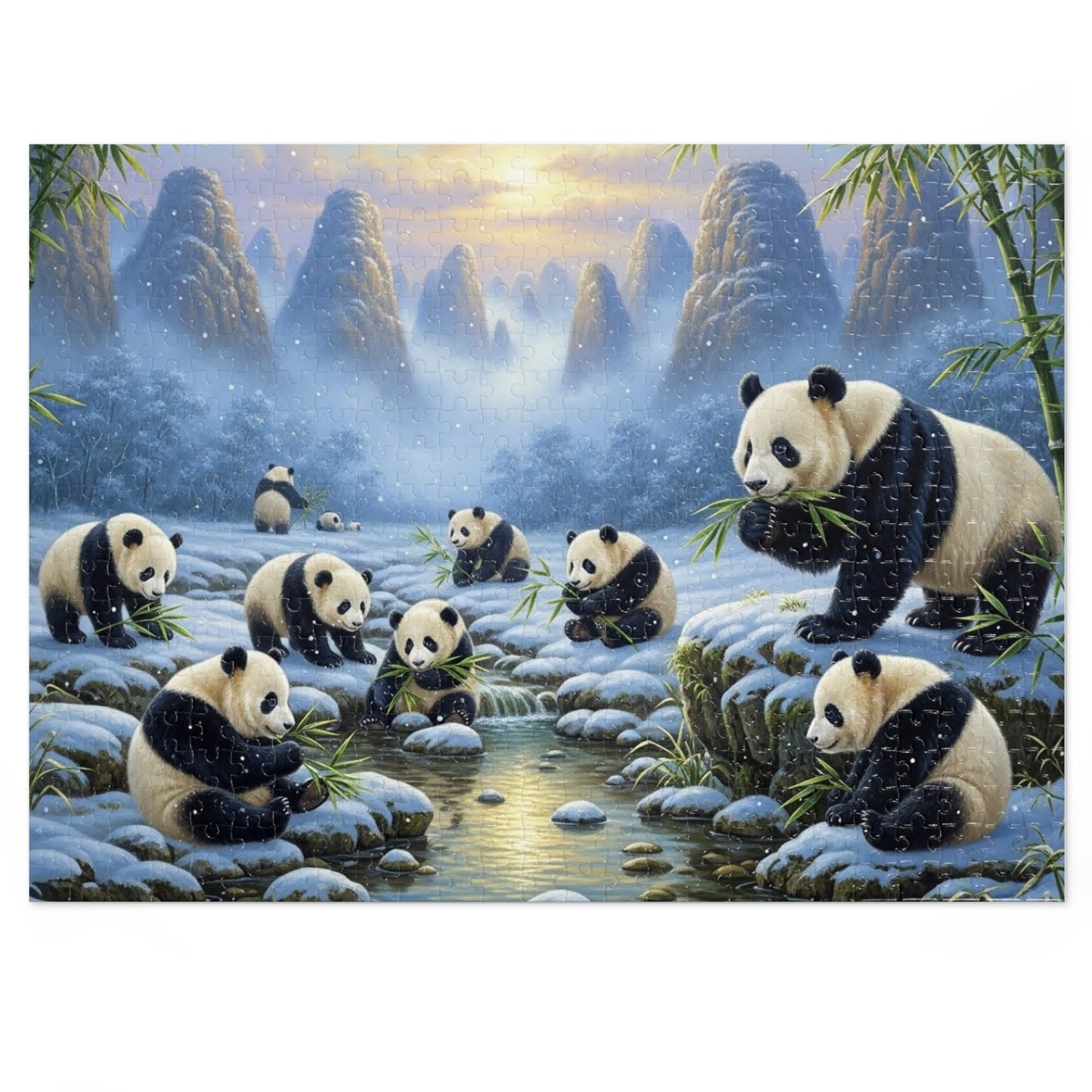 Panda Family Jigsaw Puzzle