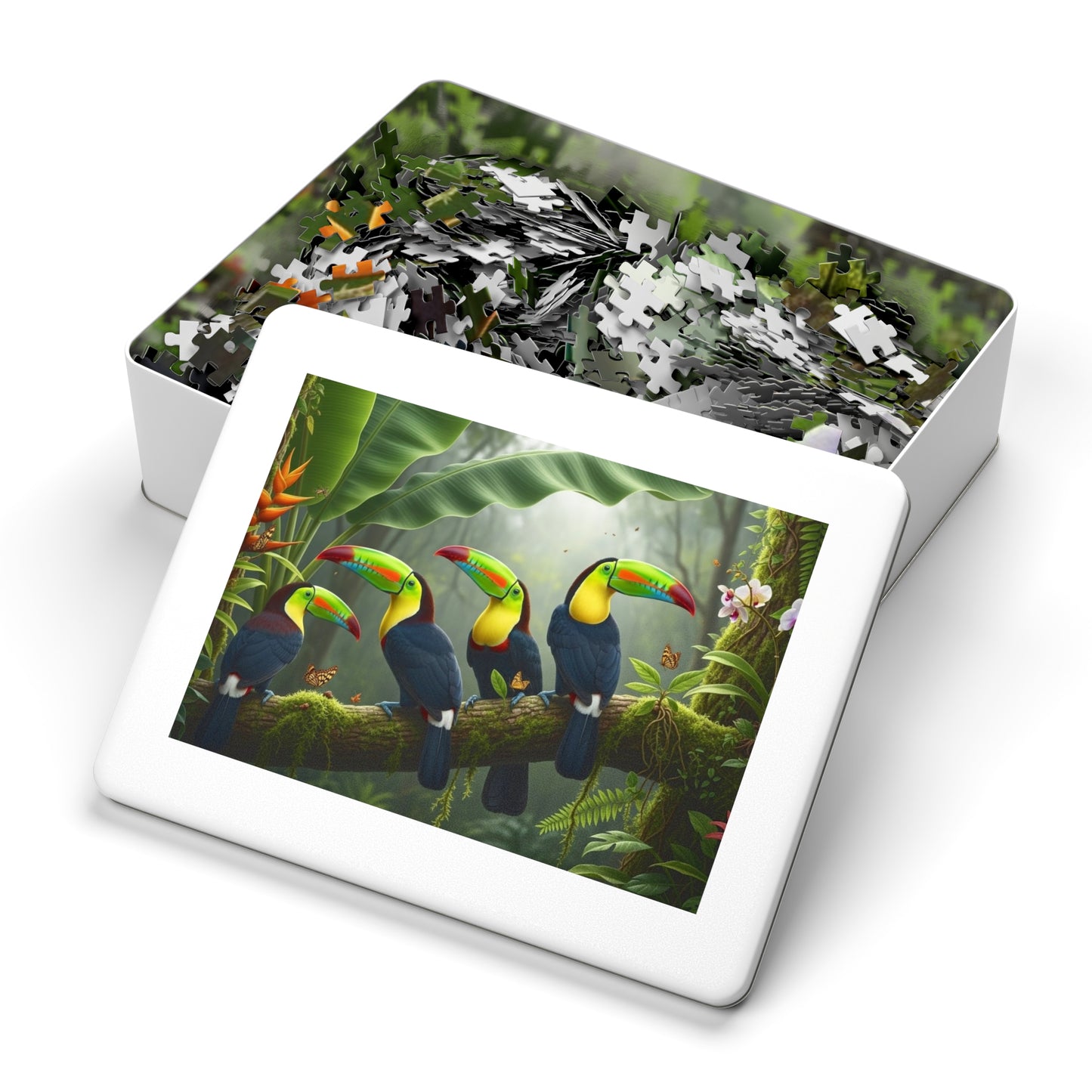 Tropical Toucan Rainforest Jigsaw Puzzle 🌿🦜 Vibrant Wildlife Nature Scene